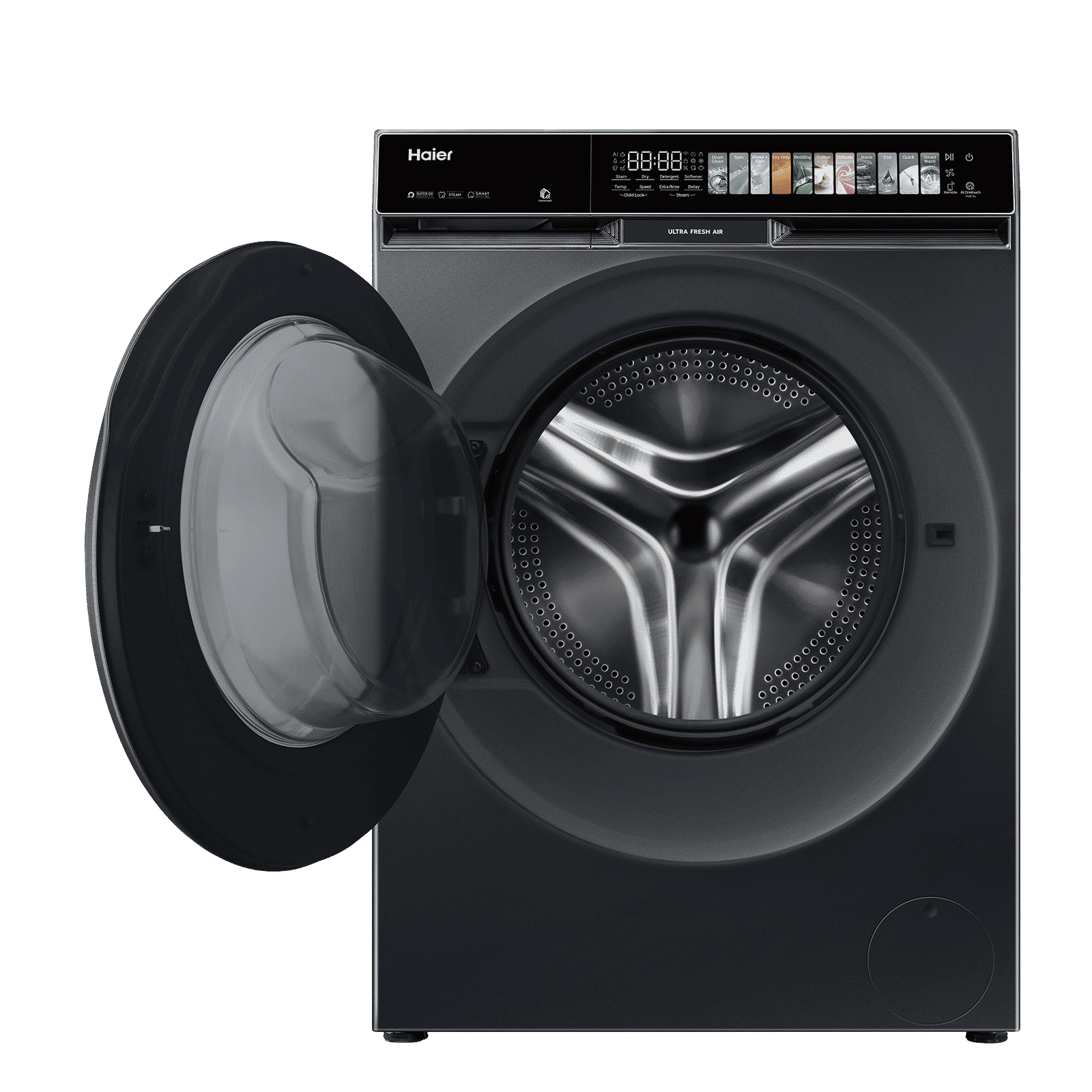 Haier 12 kg 5 Star Wi-Fi Inverter Fully Automatic Front Load Washing Machine (F11, HW120-DM14F11BKU1, Direct Motion Motor, Black)_7