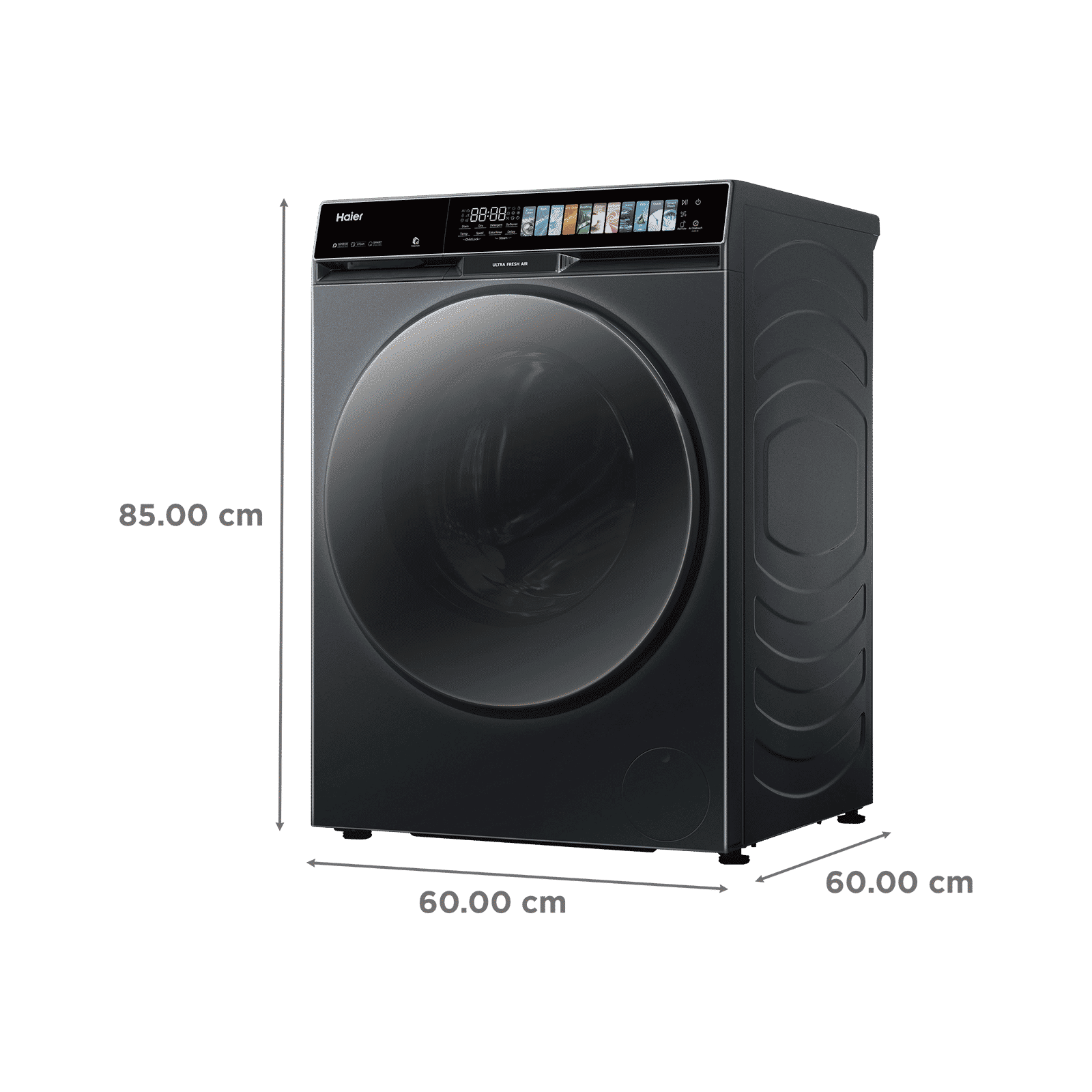 Haier 12/7 kg 5 Star Wi-Fi Inverter Fully Automatic Front Load Washer Dryer (F11, HWD120-DM14F11BKU1, Direct Motion Motor, Black)_2