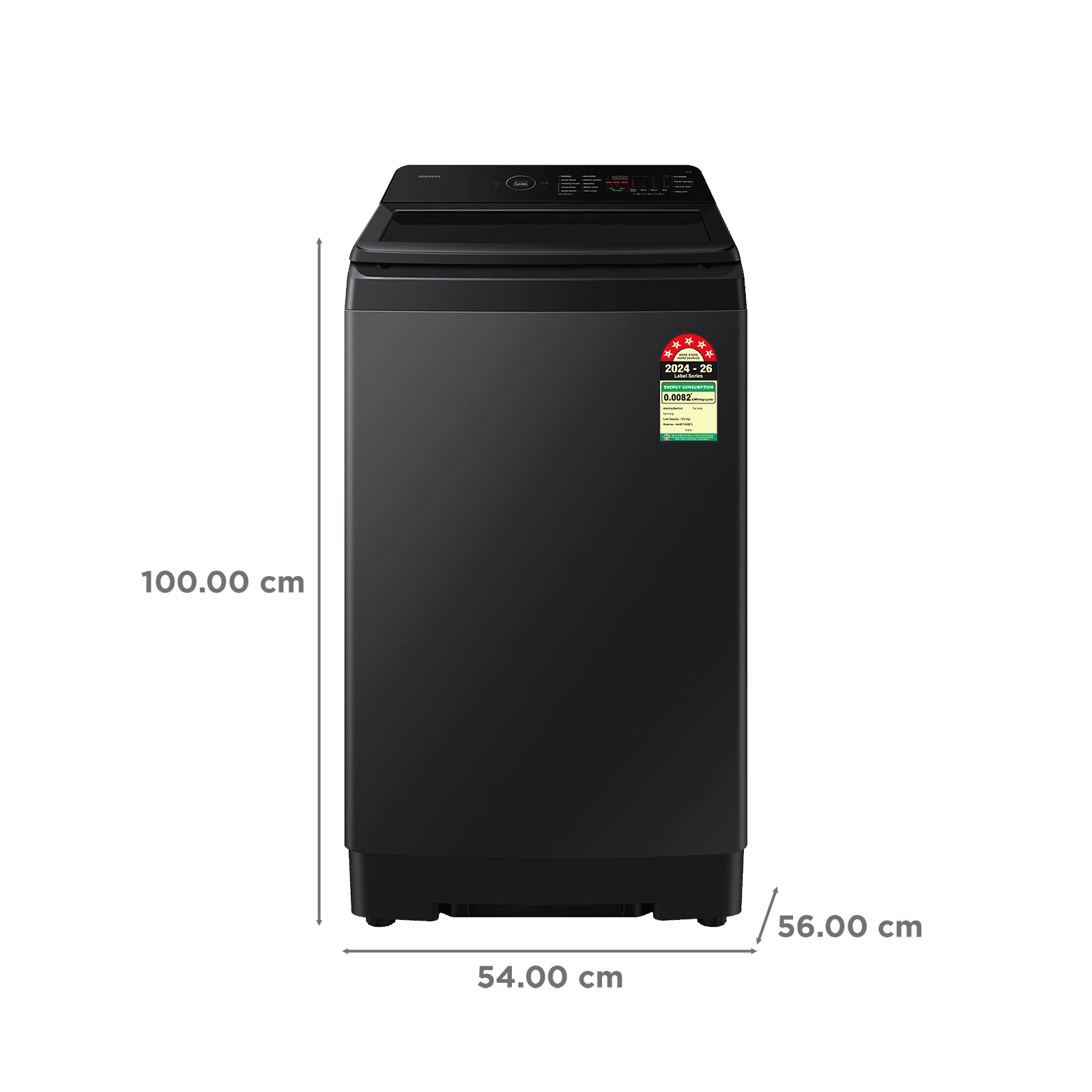 Samsung 10 kg 5 Star Fully Automatic Top Load Washing Machine (WA40F10H2BTL, Eco Bubble Technology, Black Cavier)_3
