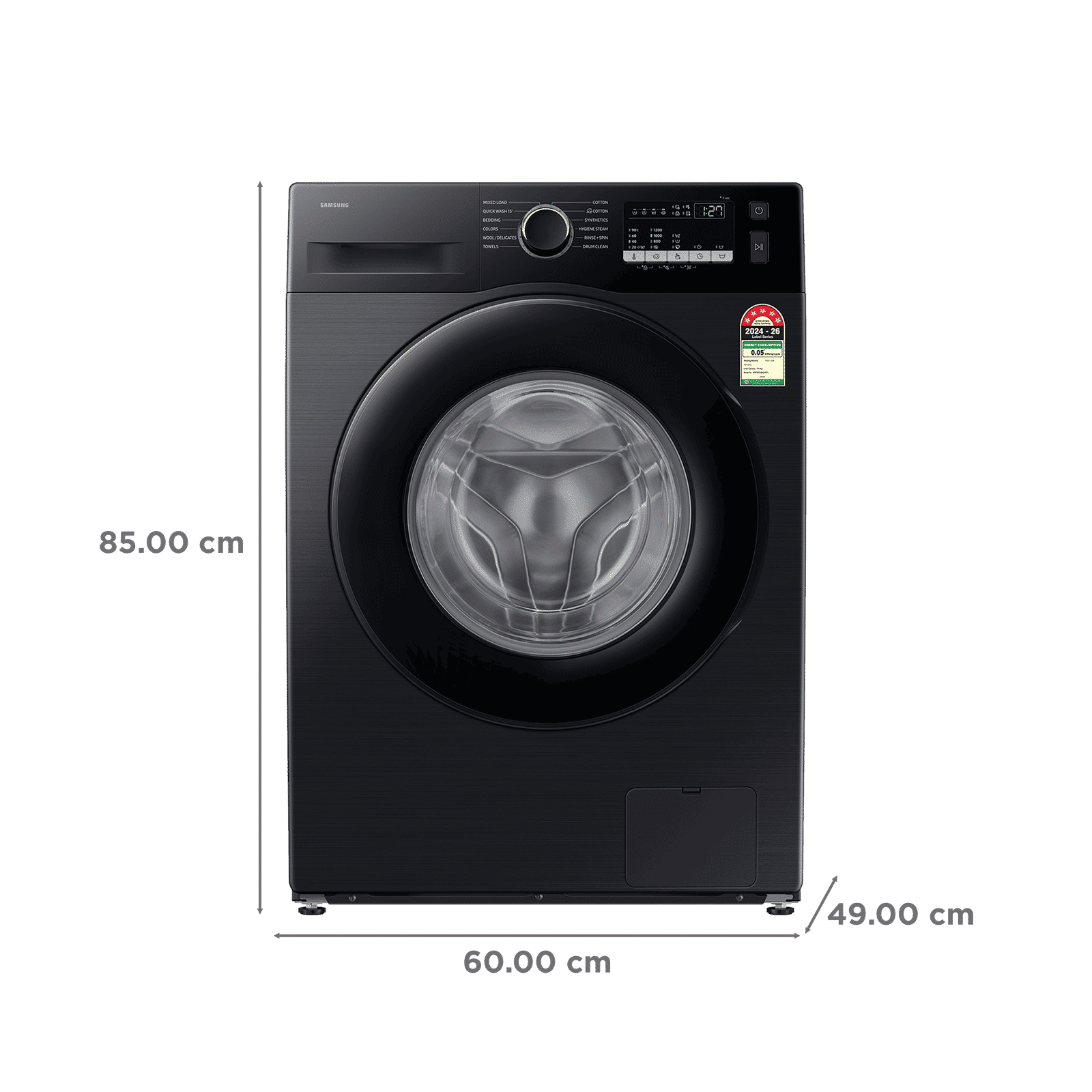 Samsung 7 kg 5 Star Fully Automatic Front Load Washing Machine (WW70FG4S02ABTL, Digital Inverter Technology, Black) Samsung 7 kg 5 Star Fully Automatic Front Load Washing Machine (WW70FG4S02ABTL, Digital Inverter Technology, Black)_3