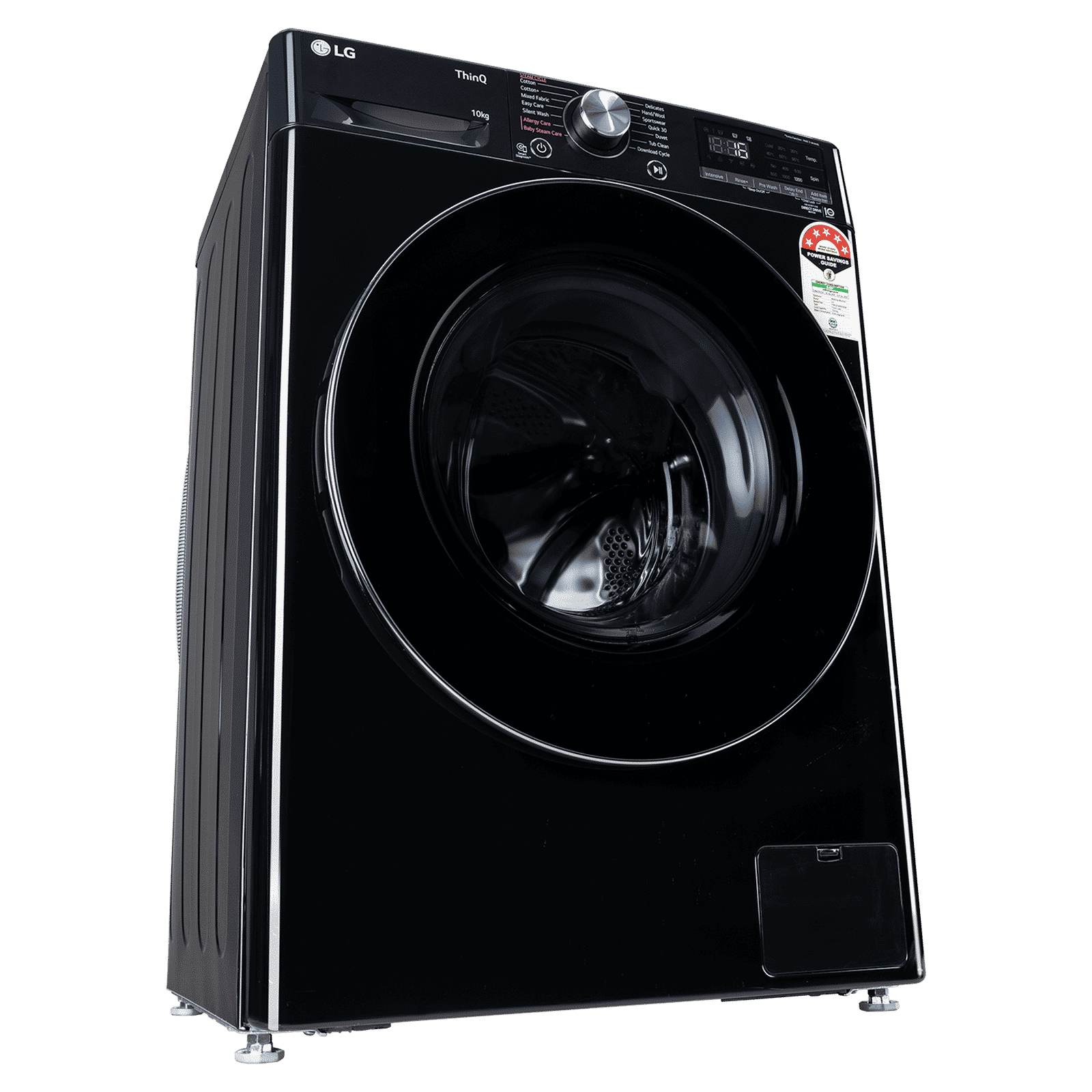 LG 10 kg 5 Star Wi-Fi Fully Automatic Front Load Washing Machine (Vivace Premium, FHP1210Z6O.ANBQEIL, AI Direct Drive, Onyx Black)_5