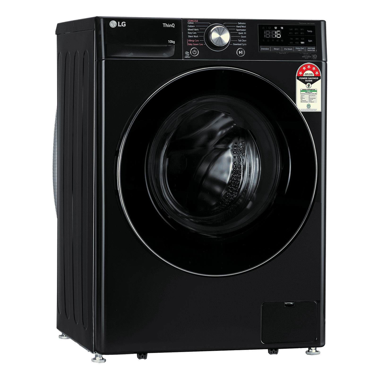 LG 10 kg 5 Star Wi-Fi Fully Automatic Front Load Washing Machine (Vivace Premium, FHP1210Z6O.ANBQEIL, AI Direct Drive, Onyx Black)_3