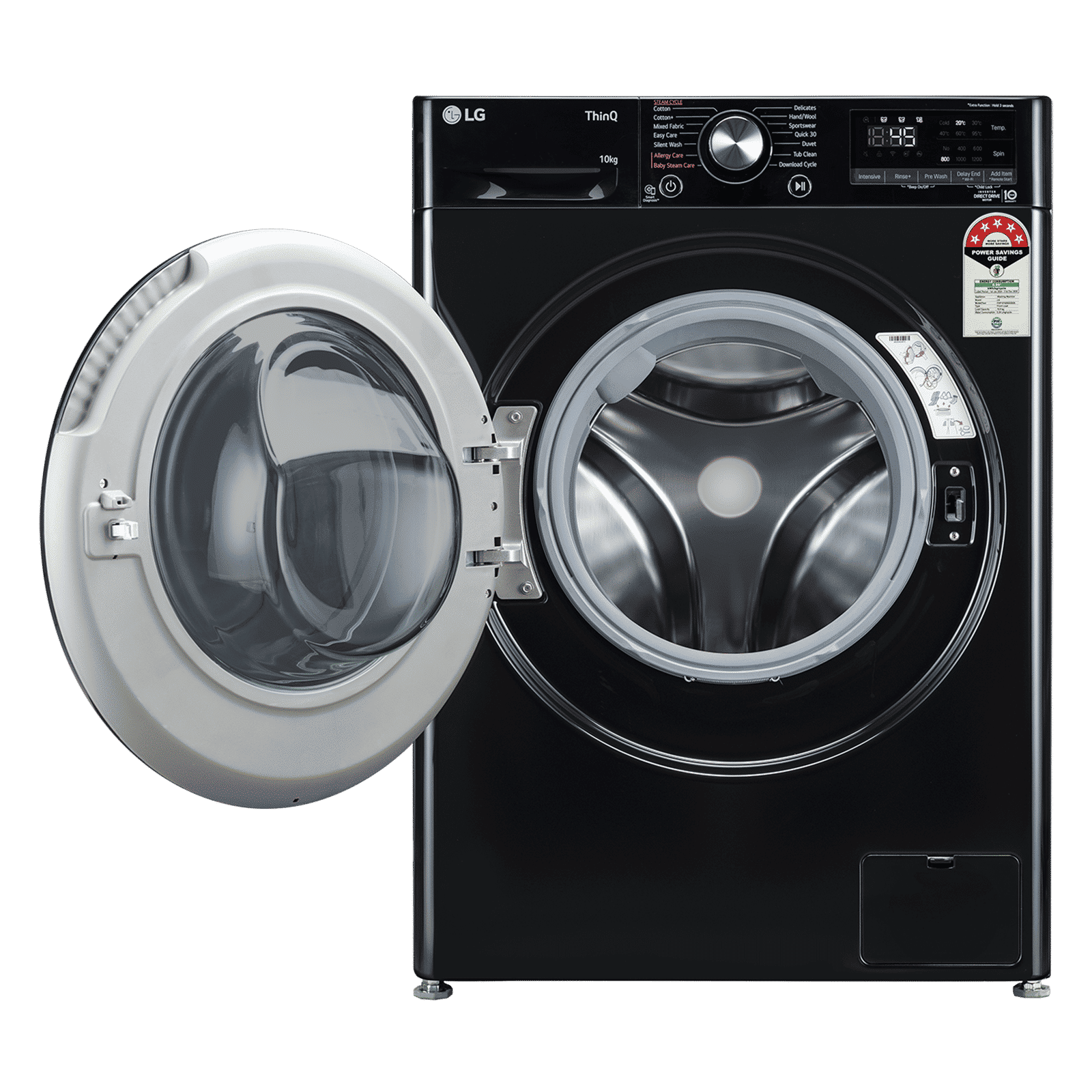 LG 10 kg 5 Star Wi-Fi Fully Automatic Front Load Washing Machine (Vivace Premium, FHP1210Z6O.ANBQEIL, AI Direct Drive, Onyx Black)_4
