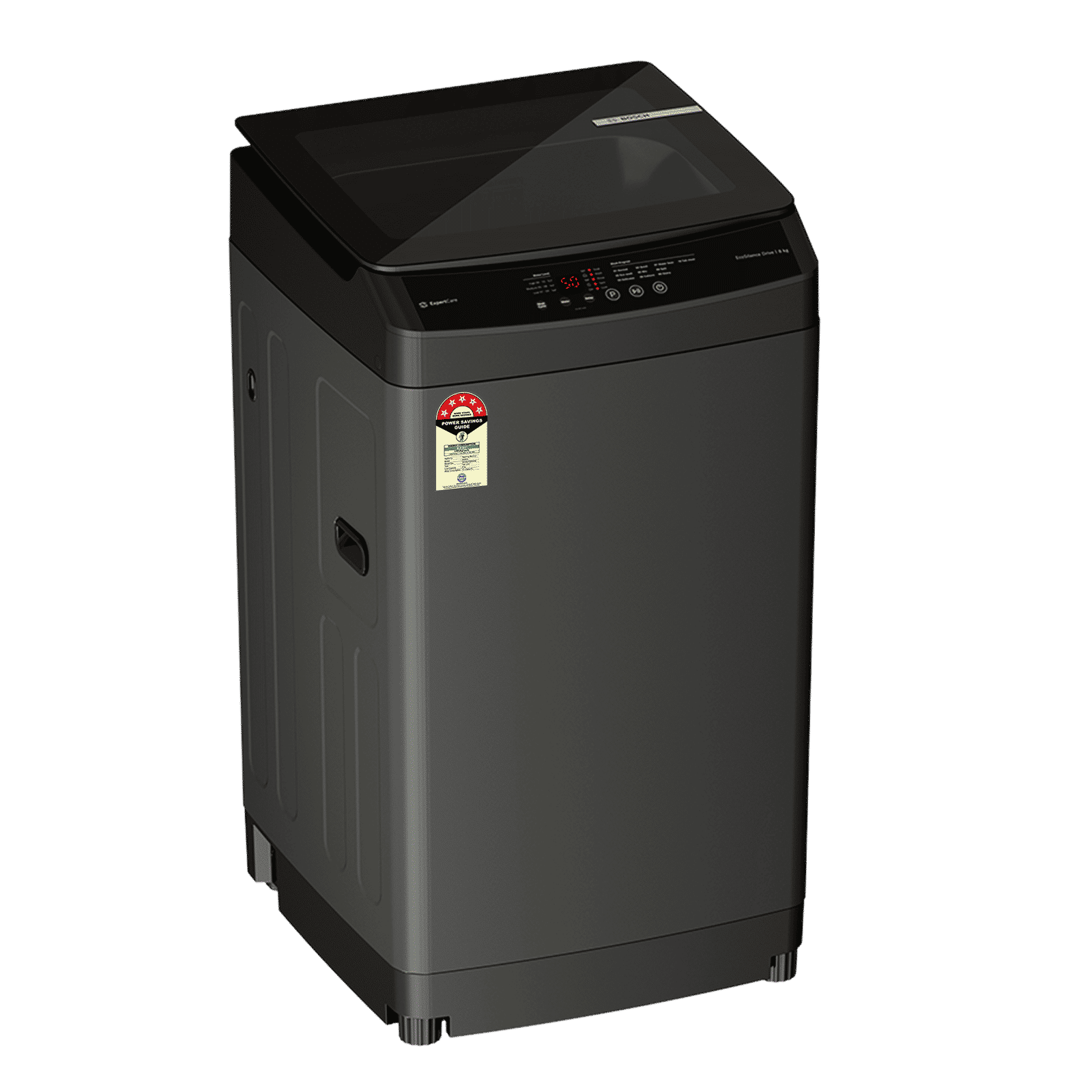 BOSCH 8 kg 5 Star Fully Automatic Top Load Washing Machine (Series 2, WOE80AG0IN, EcoSilence Drive, Black) BOSCH 8 kg 5 Star Fully Automatic Top Load Washing Machine (Series 2, WOE80AG0IN, EcoSilence Drive, Black)_1