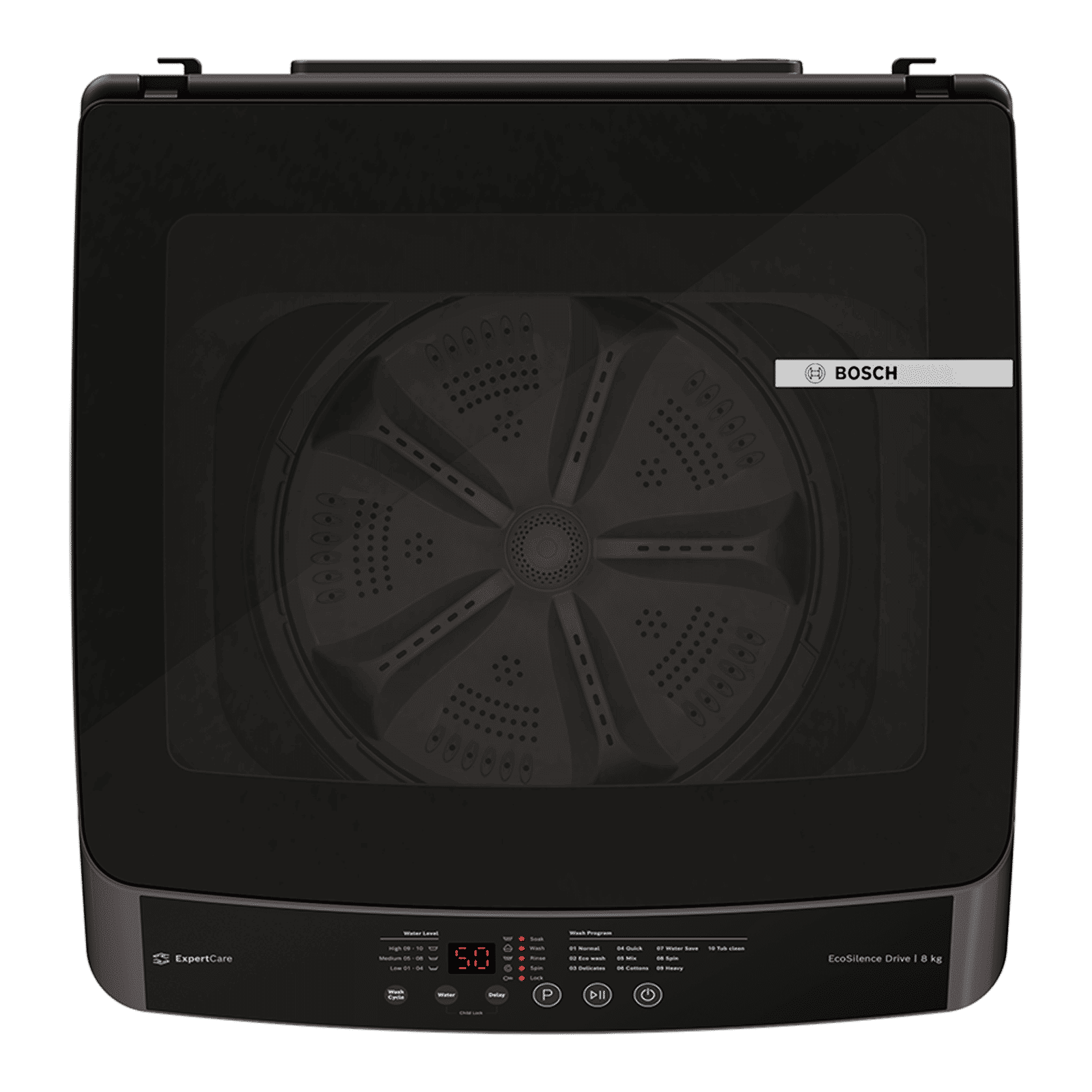 BOSCH 8 kg 5 Star Fully Automatic Top Load Washing Machine (Series 2, WOE80AG0IN, EcoSilence Drive, Black) BOSCH 8 kg 5 Star Fully Automatic Top Load Washing Machine (Series 2, WOE80AG0IN, EcoSilence Drive, Black)_3