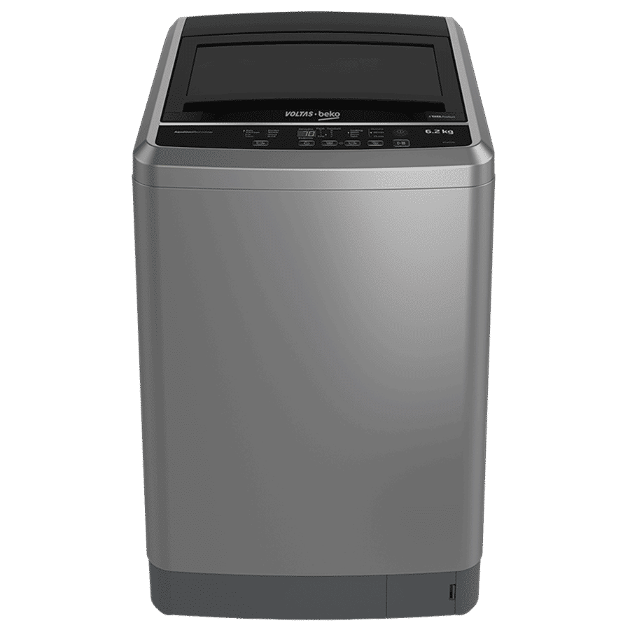 Voltas Beko 6.2 kg Fully Automatic Top Load Washing Machine (WTL62G, GentleWave Technology, Grey)_1