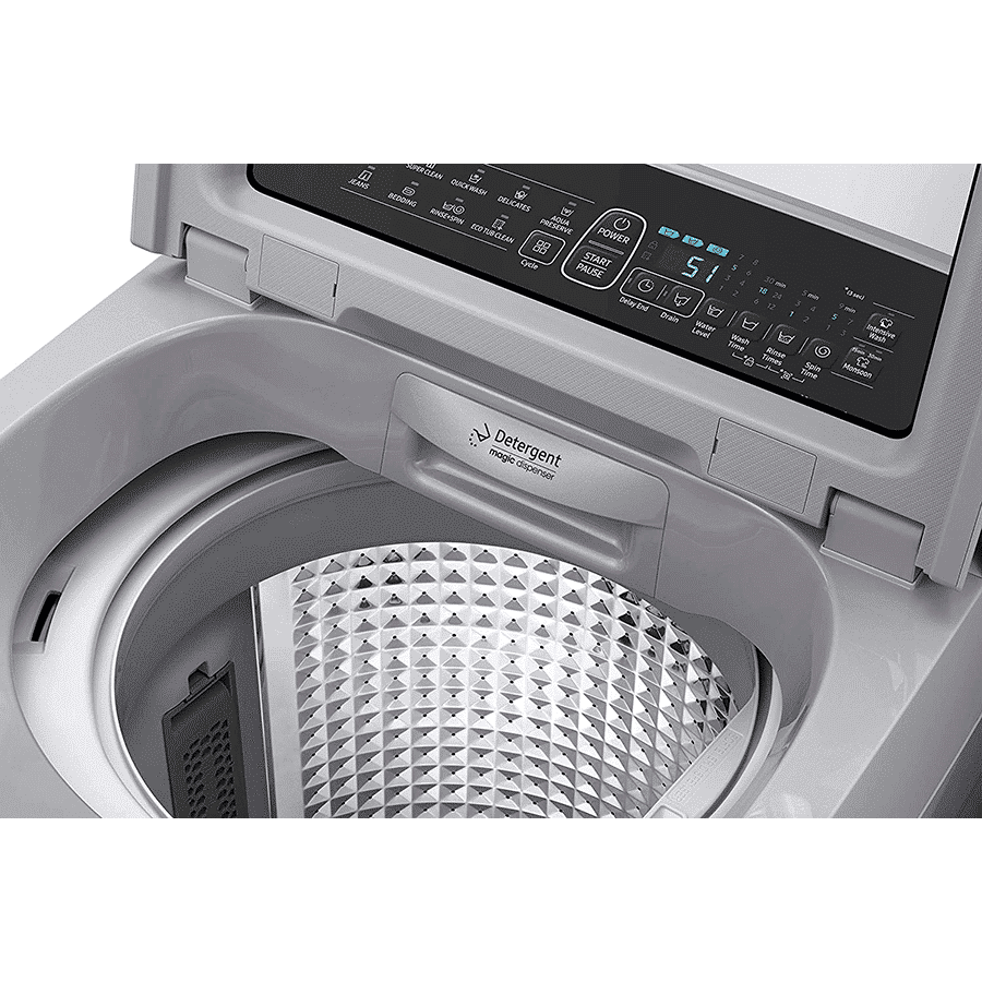 SAMSUNG 6.5 kg Inverter Fully Automatic Top Load Washing Machine (WA65N4260SS/TL, Diamond Drum, Imperial Silver)_6