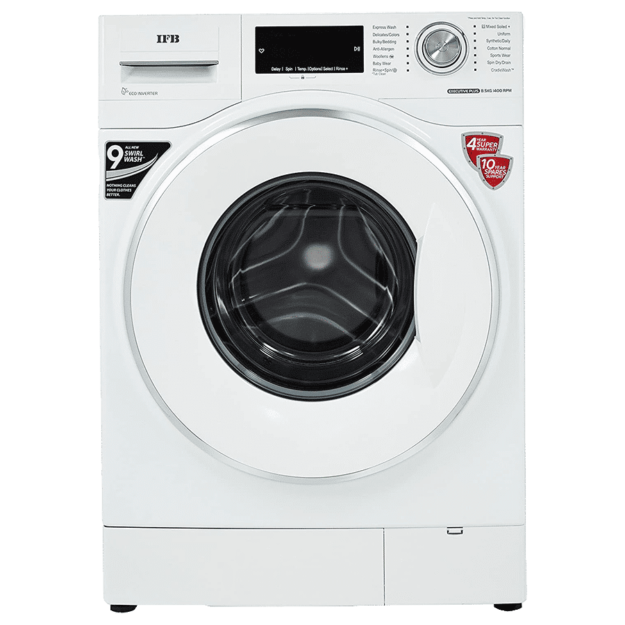 IFB 8.5 kg 5 Star Fully Automatic Front Load Washing Machine (Executive Plus VX ID, Aqua Energie, White)_1