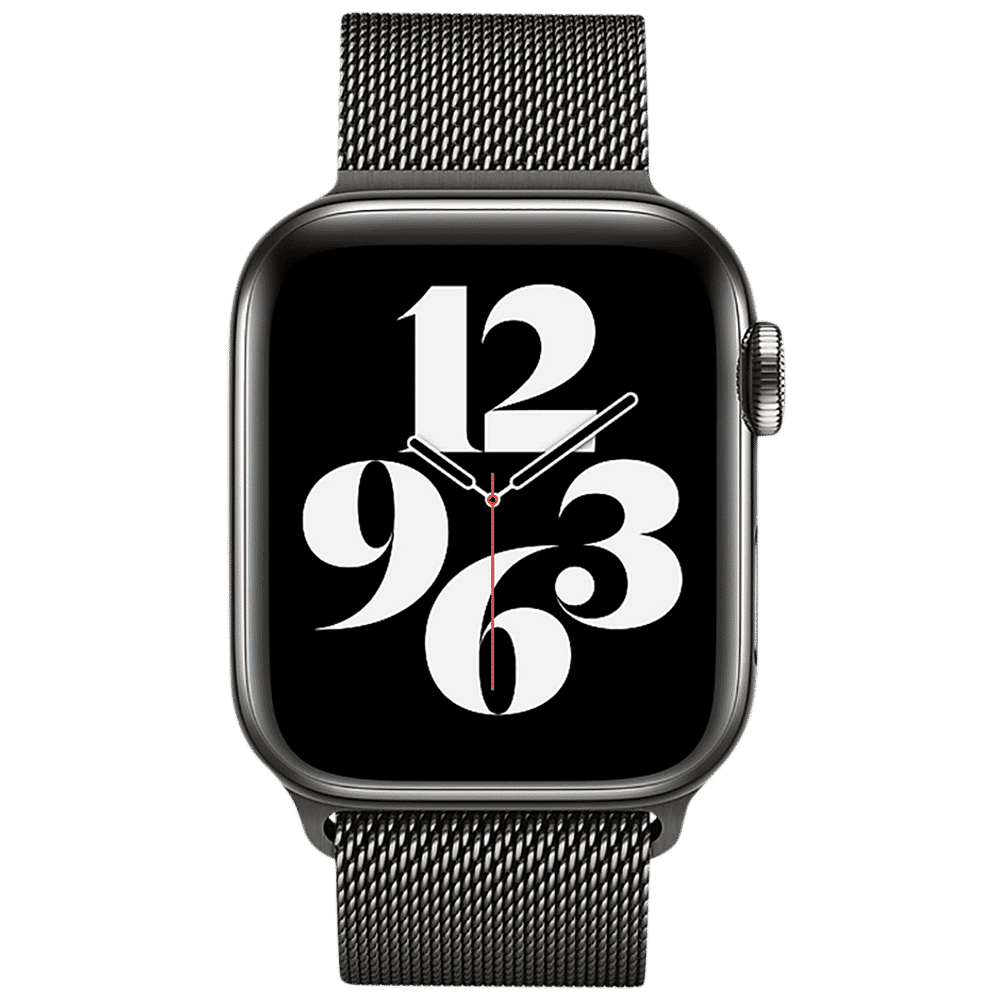 Apple Milanese Stainless Steel Alloy Magnetic Strap for Apple (44mm) (Perfect Adjustment, Graphite)_3