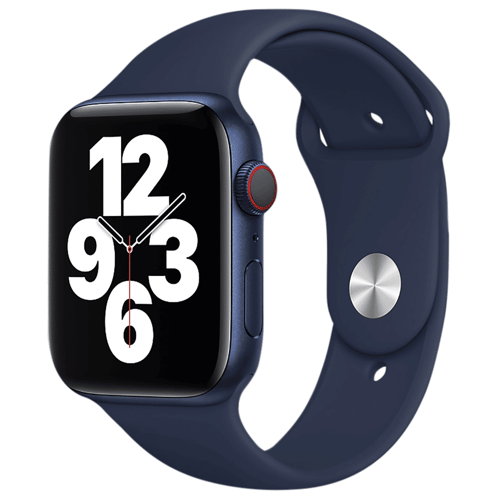 Apple Fluoroelastomer Sport Strap for Apple (44mm) (Durable & Strong, Deep Navy)_2