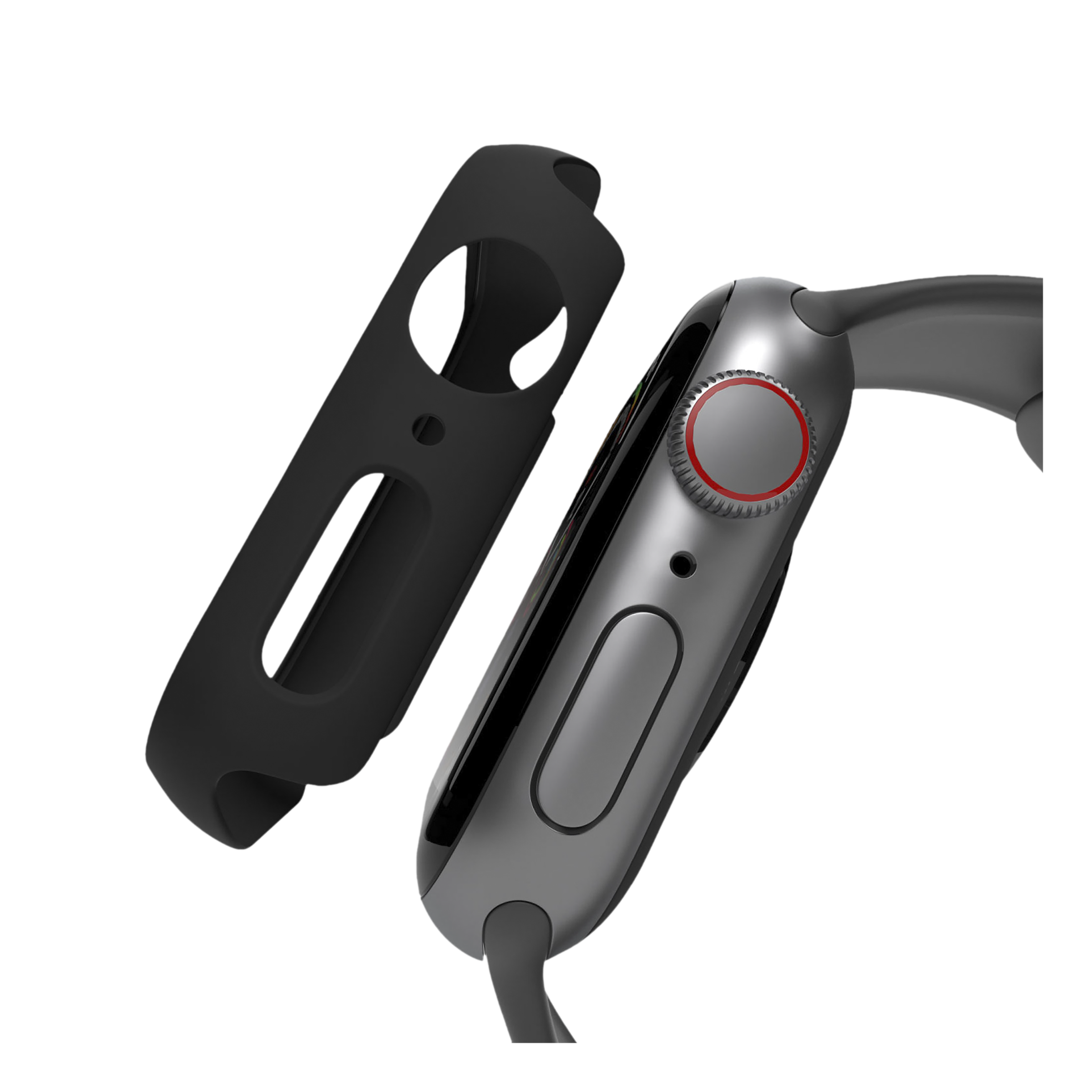 HYPHEN DEFENDR TPU & Tempered Glass Bumper Case for Apple Watch Series SE, 4, 5 & 6 (40mm) (360 Degree Protection, Black)_8