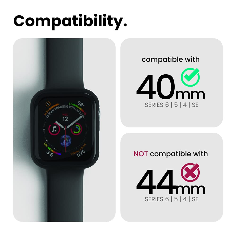 Hyphen DEFENDR TPU Bumper Case for Apple Watch Series SE, 4, 5 & 6 (44mm) (Touch Sensitive Tempered Glass, Black) Hyphen DEFENDR TPU Bumper Case for Apple Watch Series SE, 4, 5 & 6 (44mm) (Touch Sensitive Tempered Glass, Black)_13