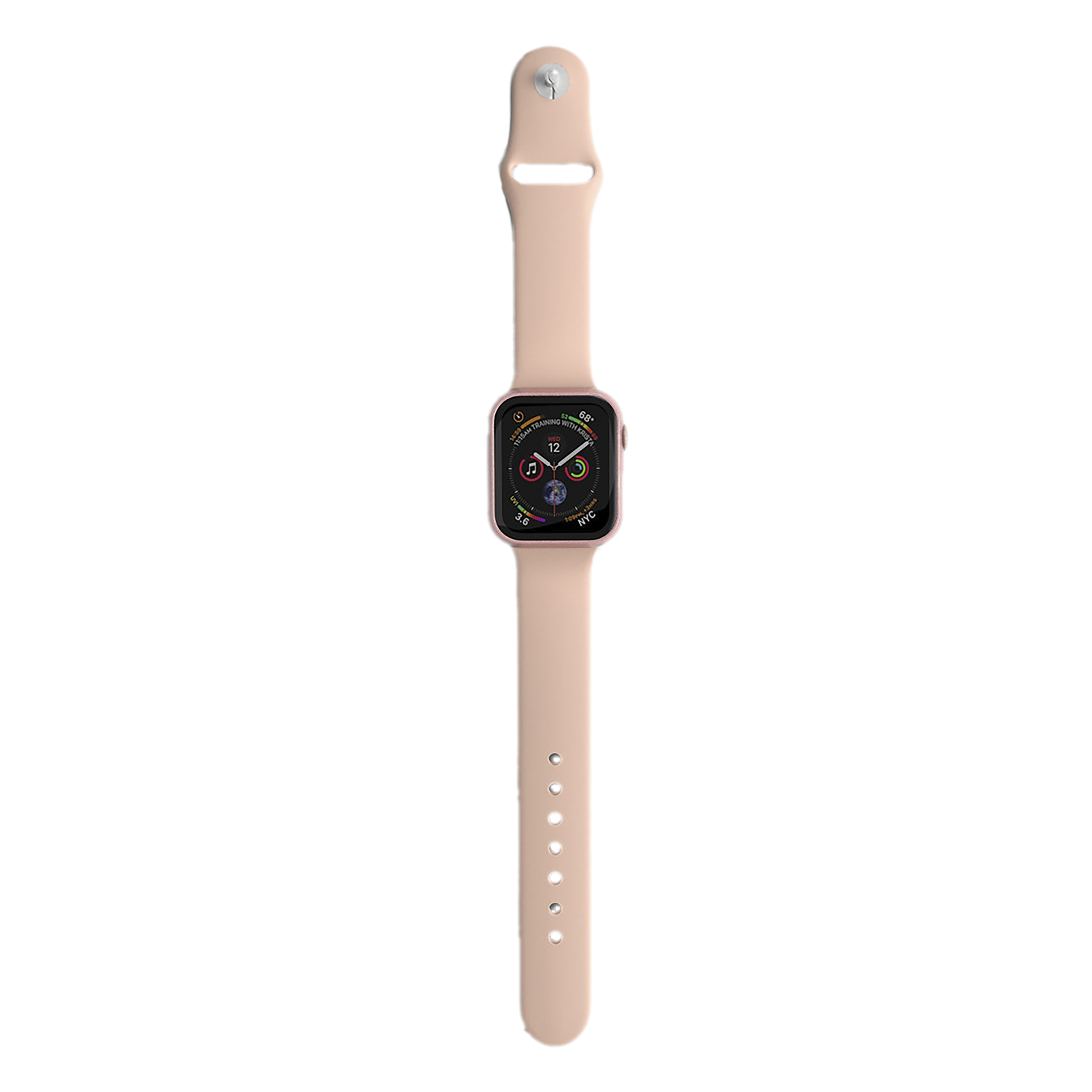 HYPHEN DEFENDR TPU & Tempered Glass Bumper Case for Apple Watch Series SE, 4, 5 & 6 (40mm) (360 Degree Protection, Rose Gold)_12