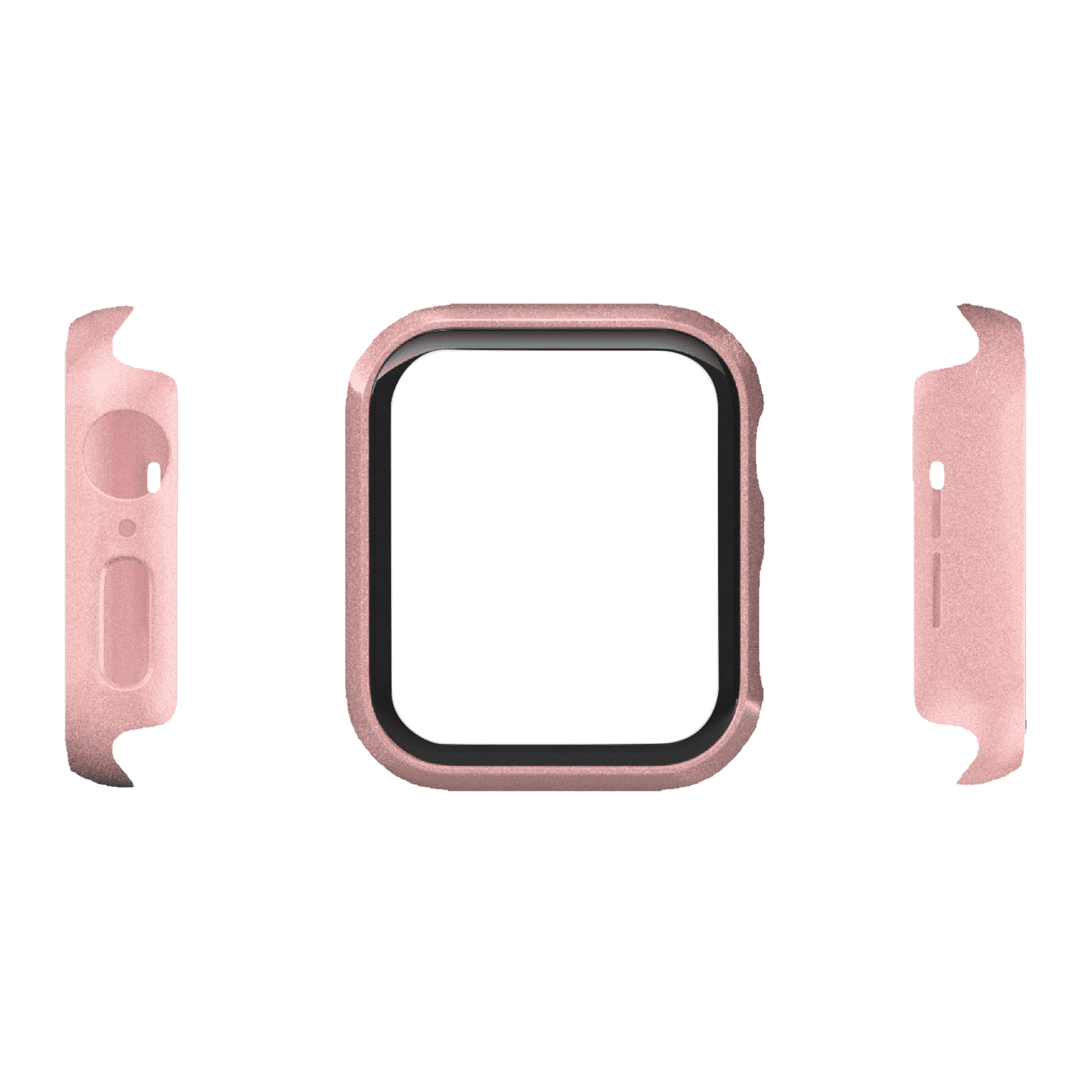 HYPHEN DEFENDR TPU & Tempered Glass Bumper Case for Apple Watch Series SE, 4, 5 & 6 (40mm) (360 Degree Protection, Rose Gold)_3