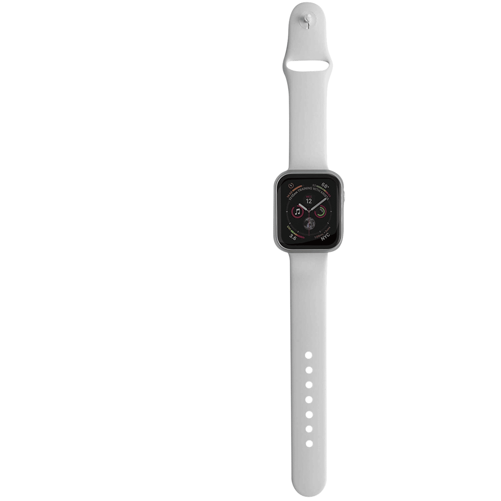 Hyphen DEFENDR TPU Bumper Case for Apple Watch Series SE, 4, 5 & 6 (40mm) (Touch Sensitive Tempered Glass, Silver) Hyphen DEFENDR TPU Bumper Case for Apple Watch Series SE, 4, 5 & 6 (40mm) (Touch Sensitive Tempered Glass, Silver)_7