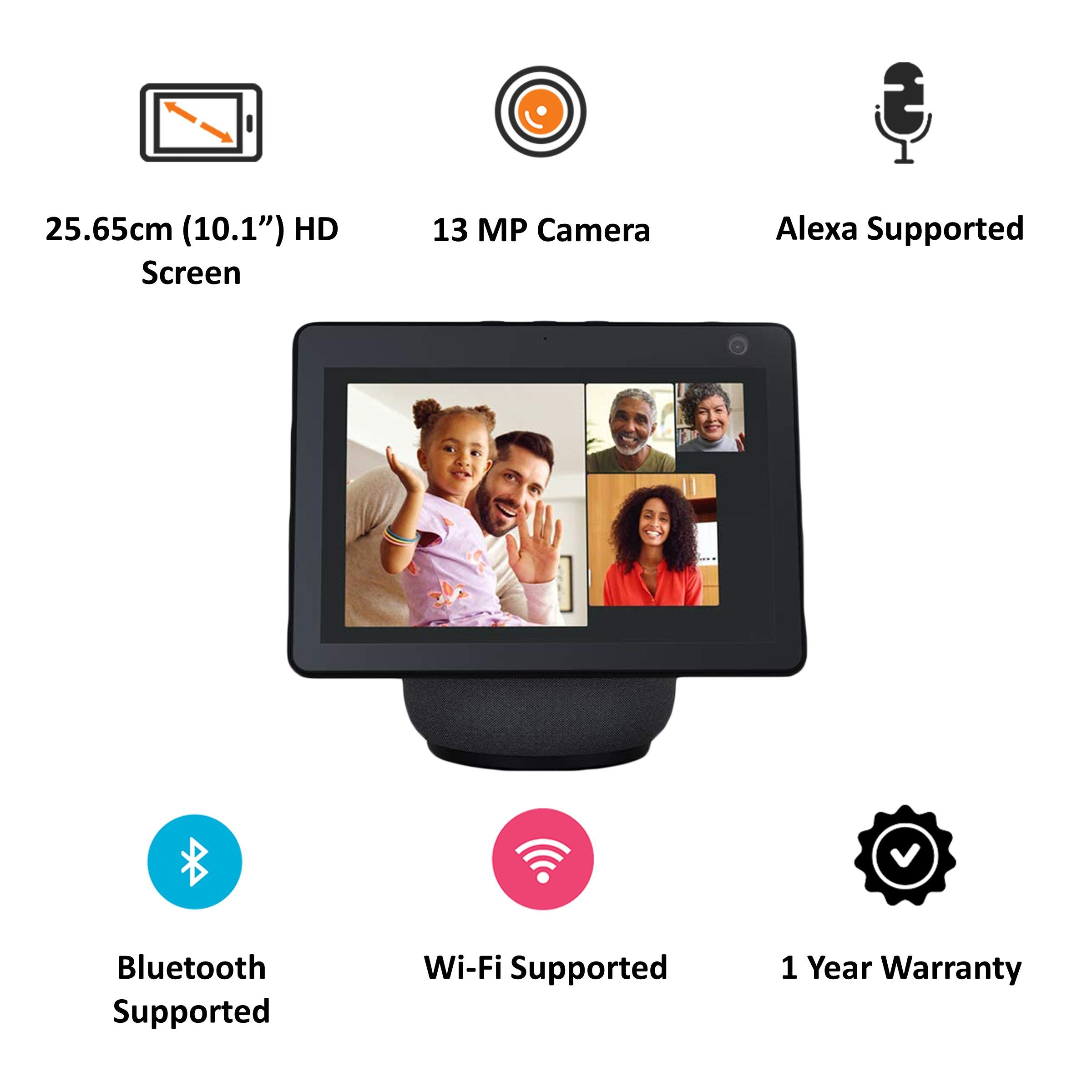 amazon All-new Echo Show 10 with Built-in Alexa Smart WiFi Speaker (Wake Word Technology, B084P1W77V, Black)_4