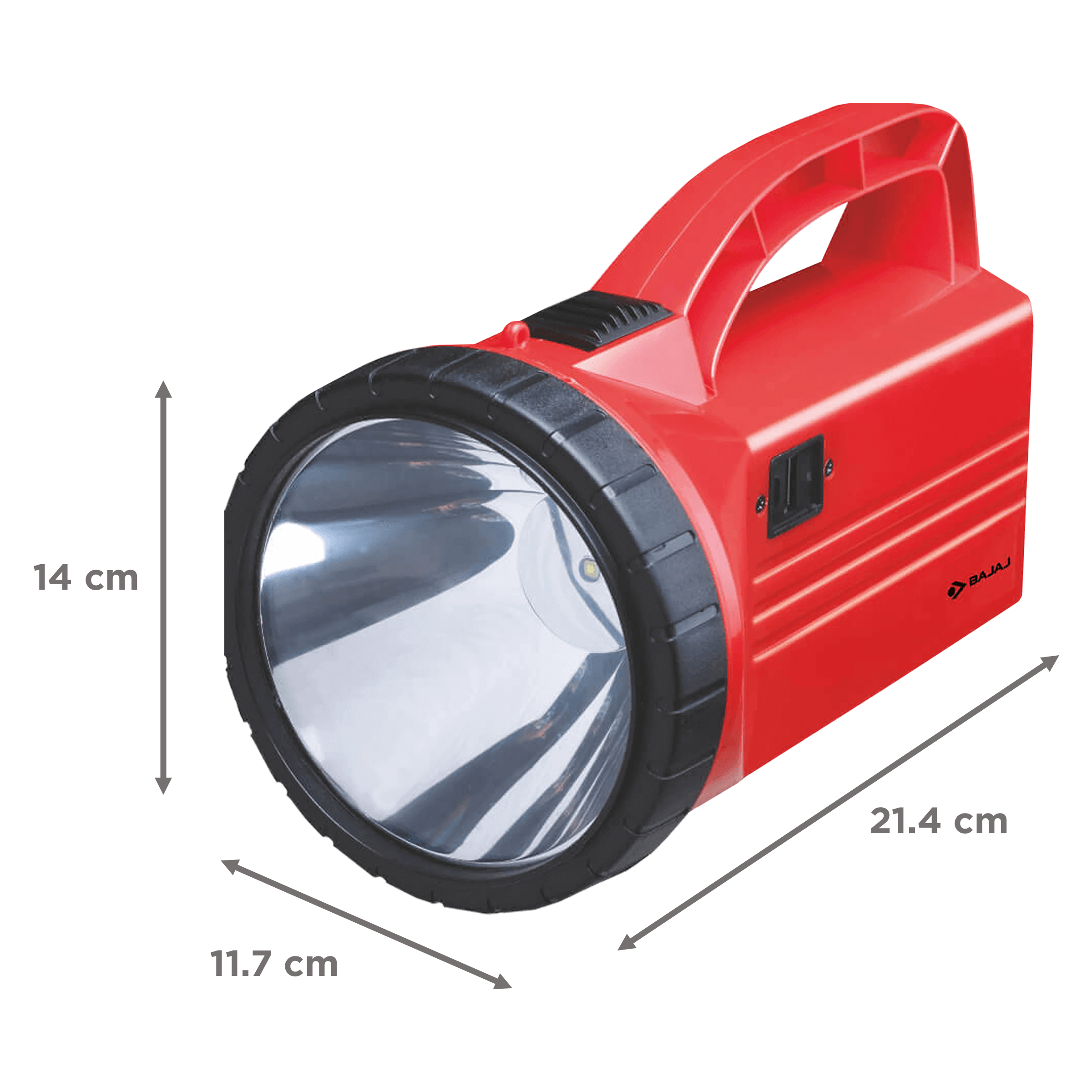 BAJAJ SmartGlow 3 Watts LED Torch (Dust Resistant, 610040, Red)_7