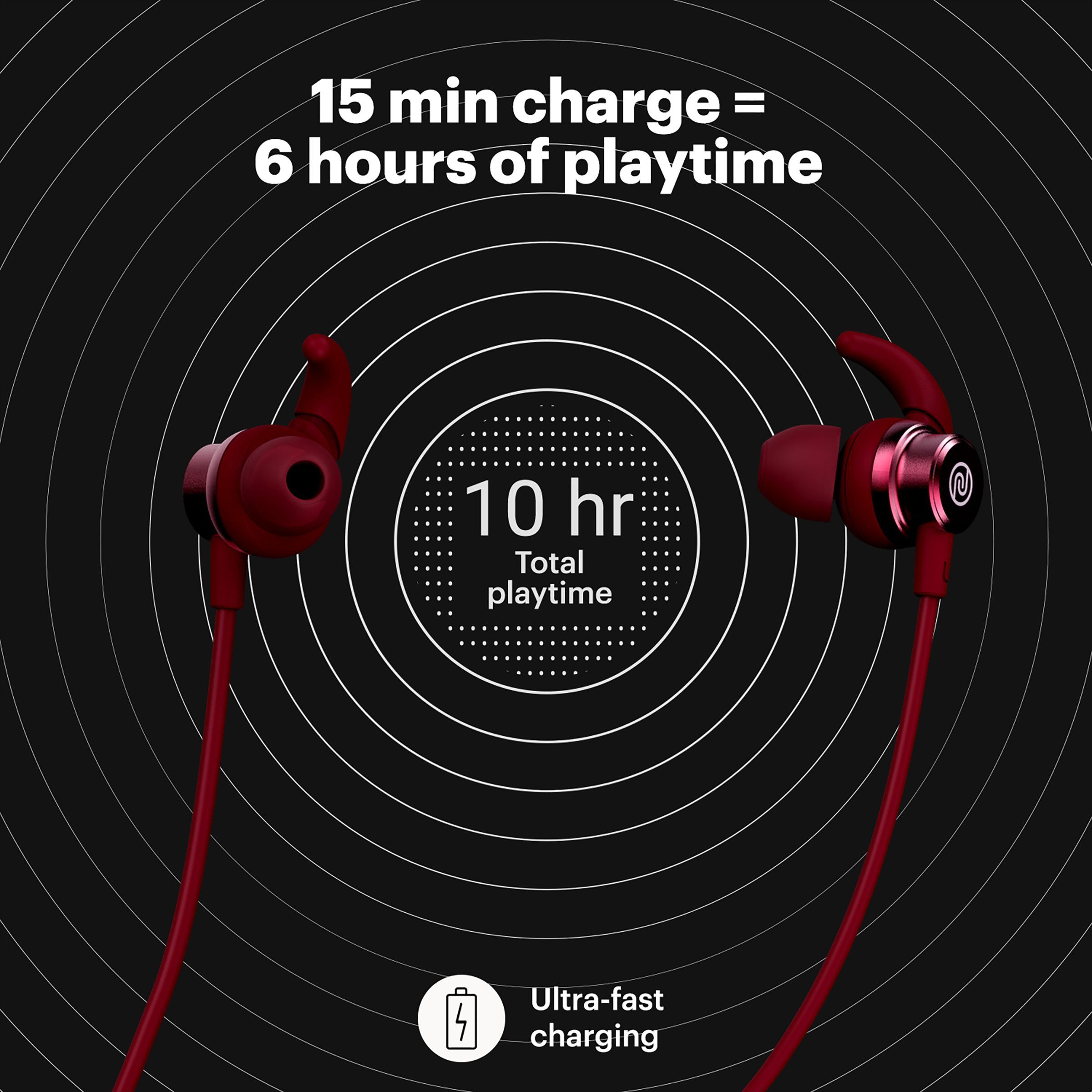 noise Tune Active Plus In-Ear Wireless Earphone with Mic (Bluetooth 5.0, IPX5 Water Resistant, Purple)_9