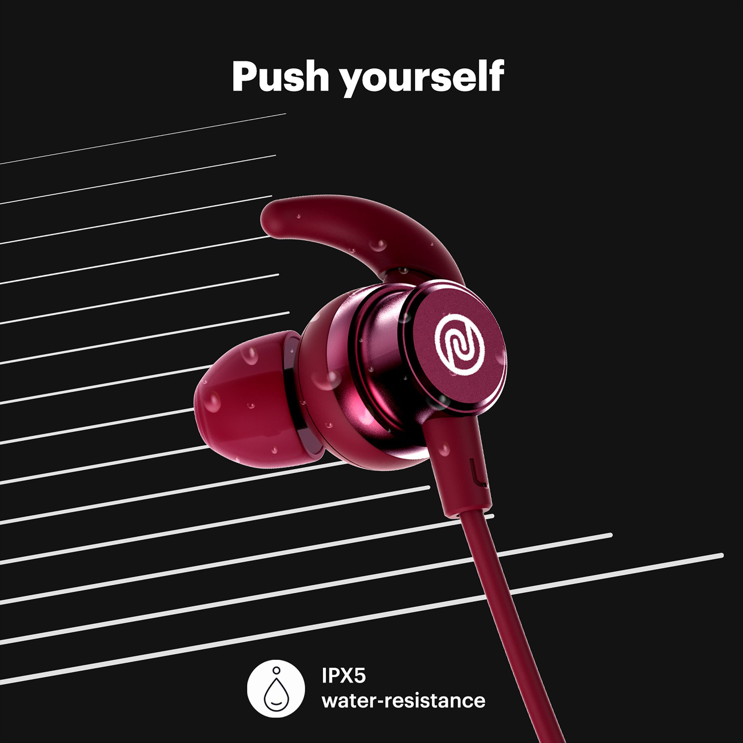 noise Tune Active Plus In-Ear Wireless Earphone with Mic (Bluetooth 5.0, IPX5 Water Resistant, Purple)_5