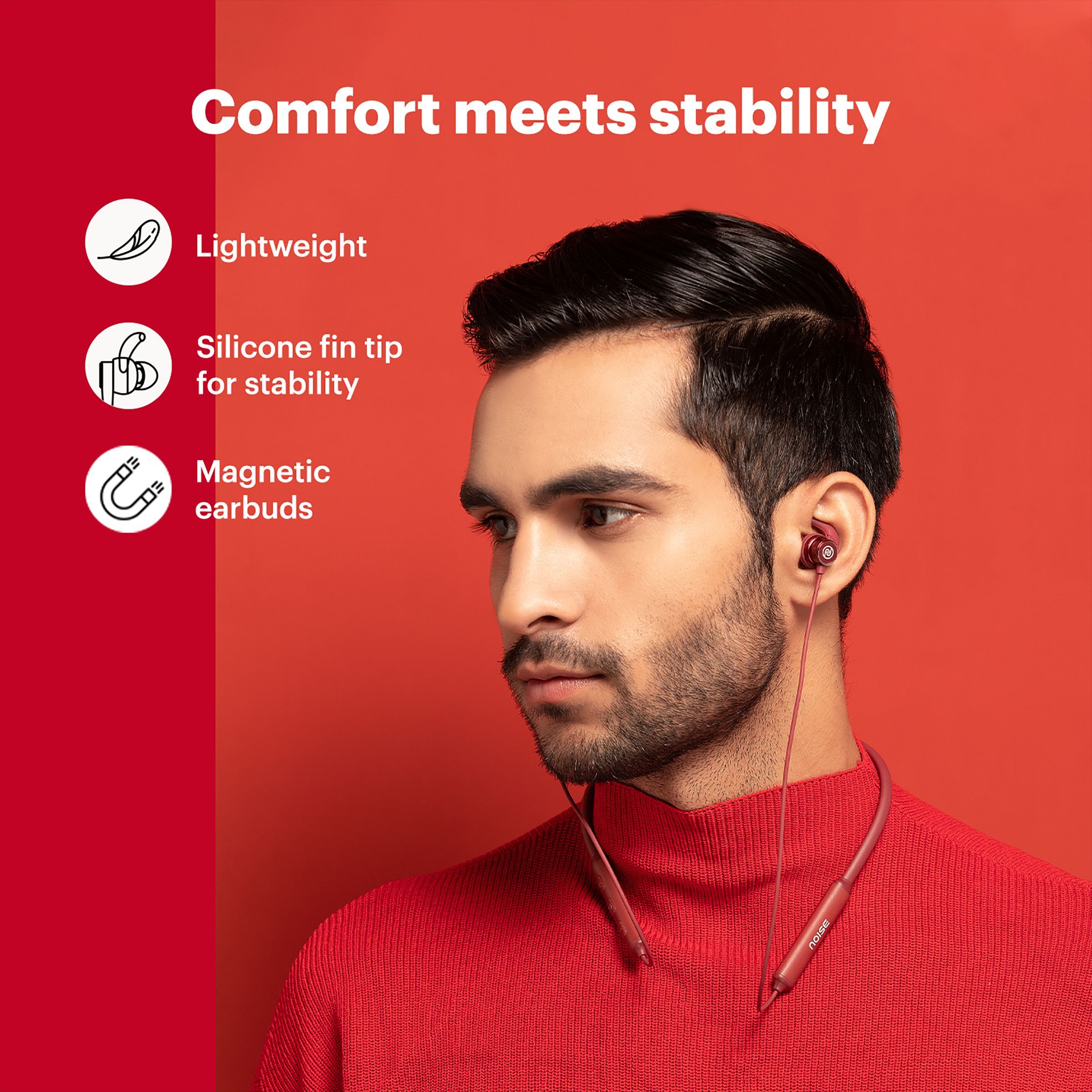 noise Tune Active Plus In-Ear Wireless Earphone with Mic (Bluetooth 5.0, IPX5 Water Resistant, Purple)_8