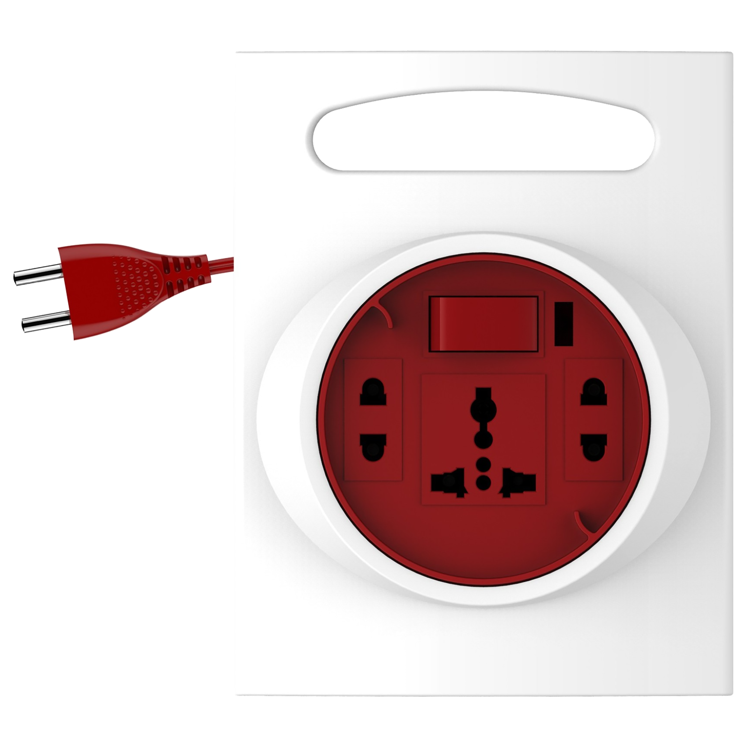Goldmedal G-Expert 10 Amp 3 Sockets Extension Board  (5 Meters, Indicator & International Socket, 205126, White/Red)_1