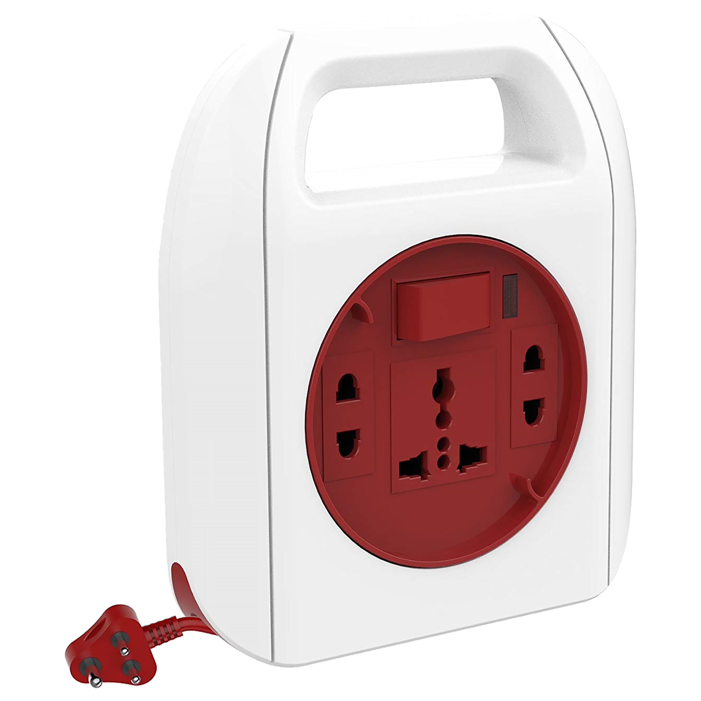 Goldmedal Sliq 3 Sockets Extension Board (4 Meters, Ultra Smooth Rotation, 205117, White/Red) Goldmedal Sliq 3 Sockets Extension Board (4 Meters, Ultra Smooth Rotation, 205117, White/Red)_5