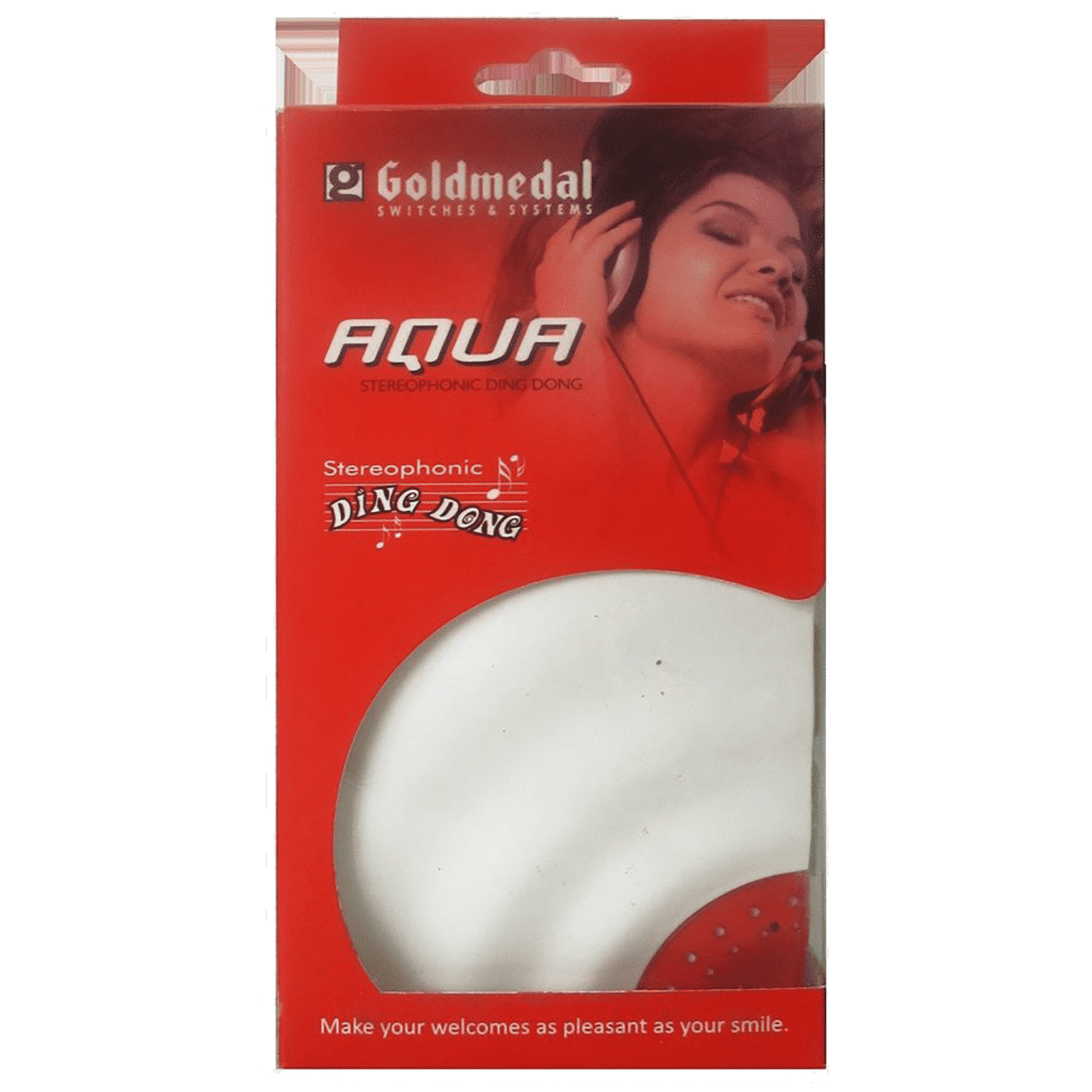 Goldmedal Curve Plus Aqua Door Bell (Stereophonic, 203049, White/Red)_7