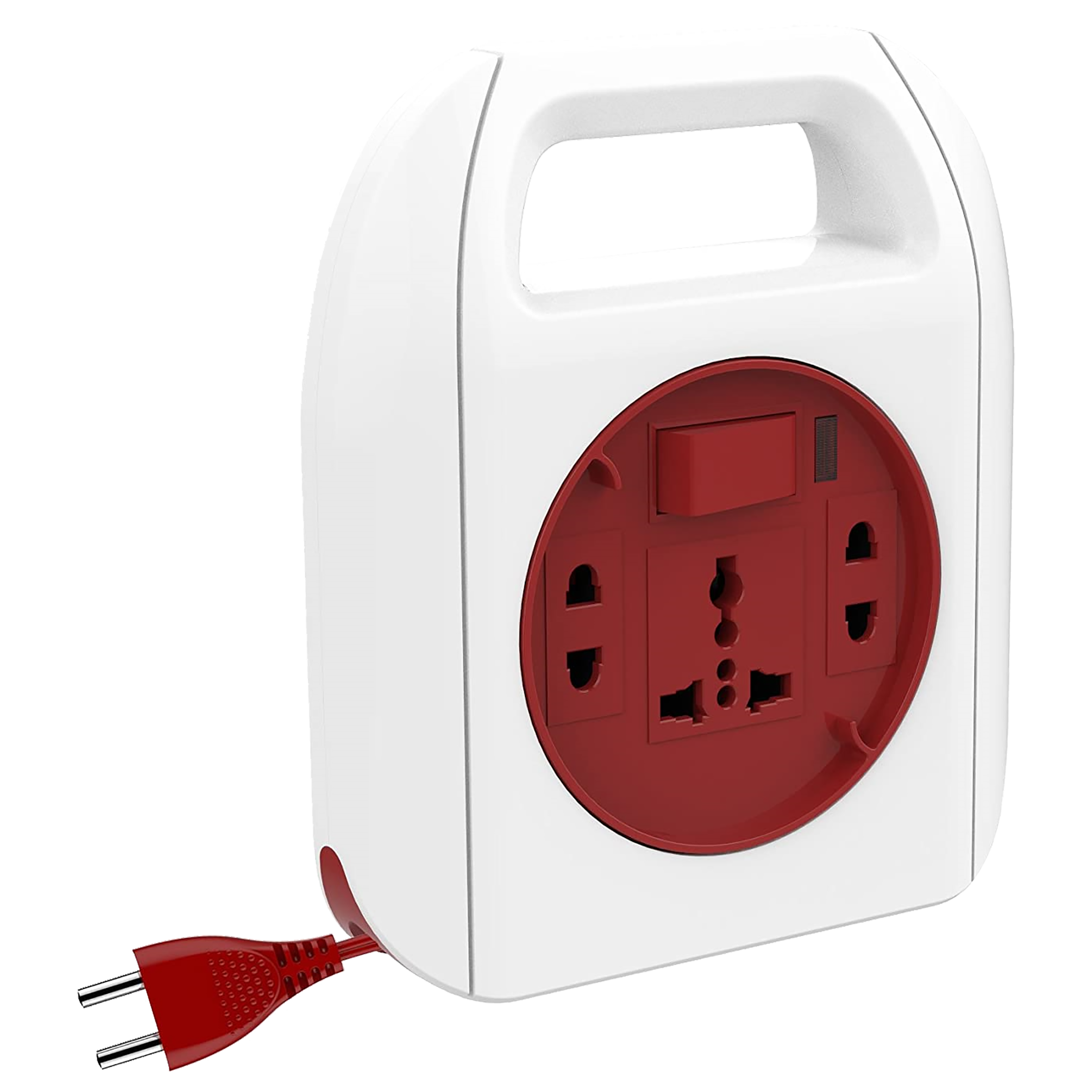 Goldmedal Sliq 6 Amps 3 Sockets Extension Board (5 Meters, LED Indicator, 205116, White & Red_6