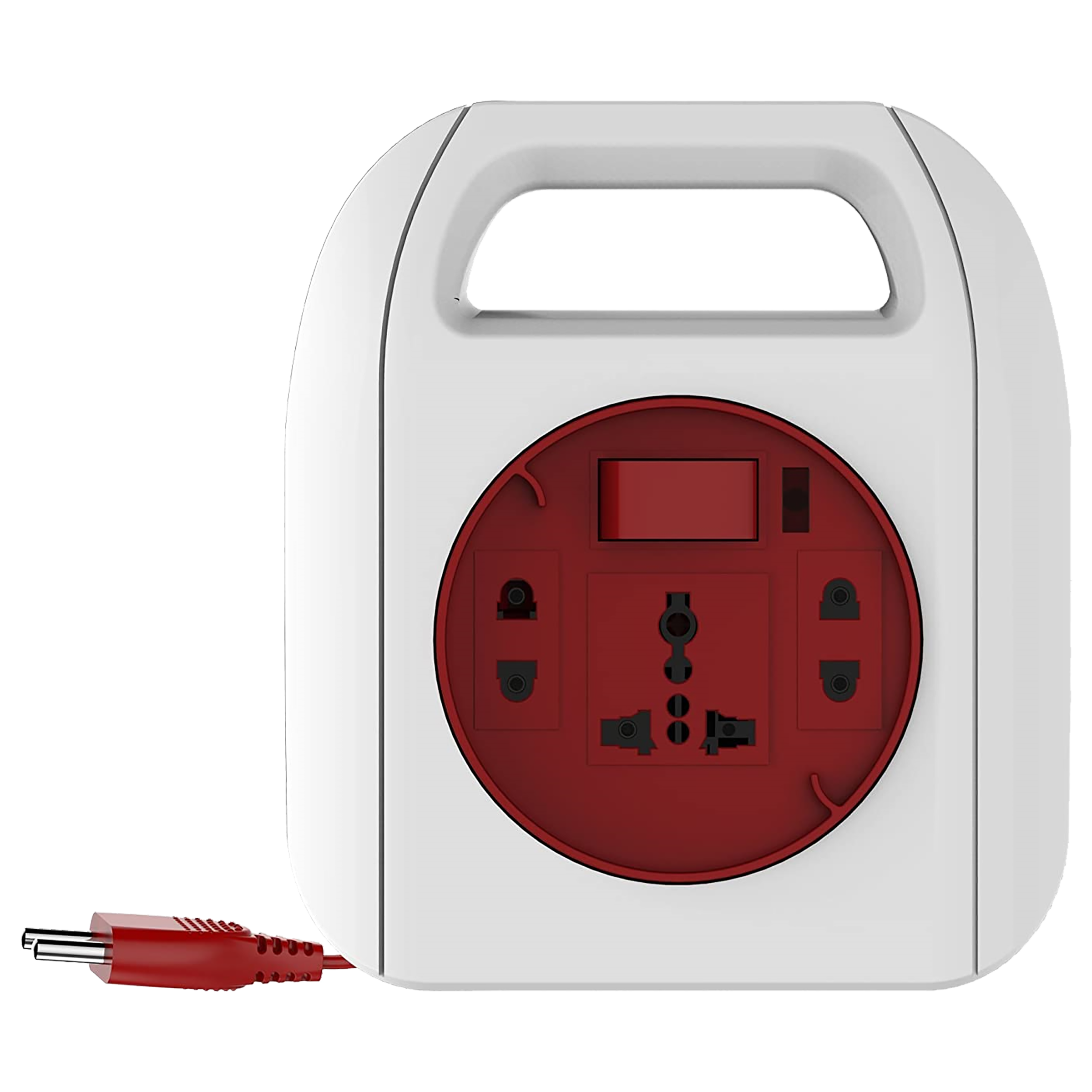 Goldmedal Sliq 6 Amps 3 Sockets Extension Board (5 Meters, LED Indicator, 205116, White & Red_1