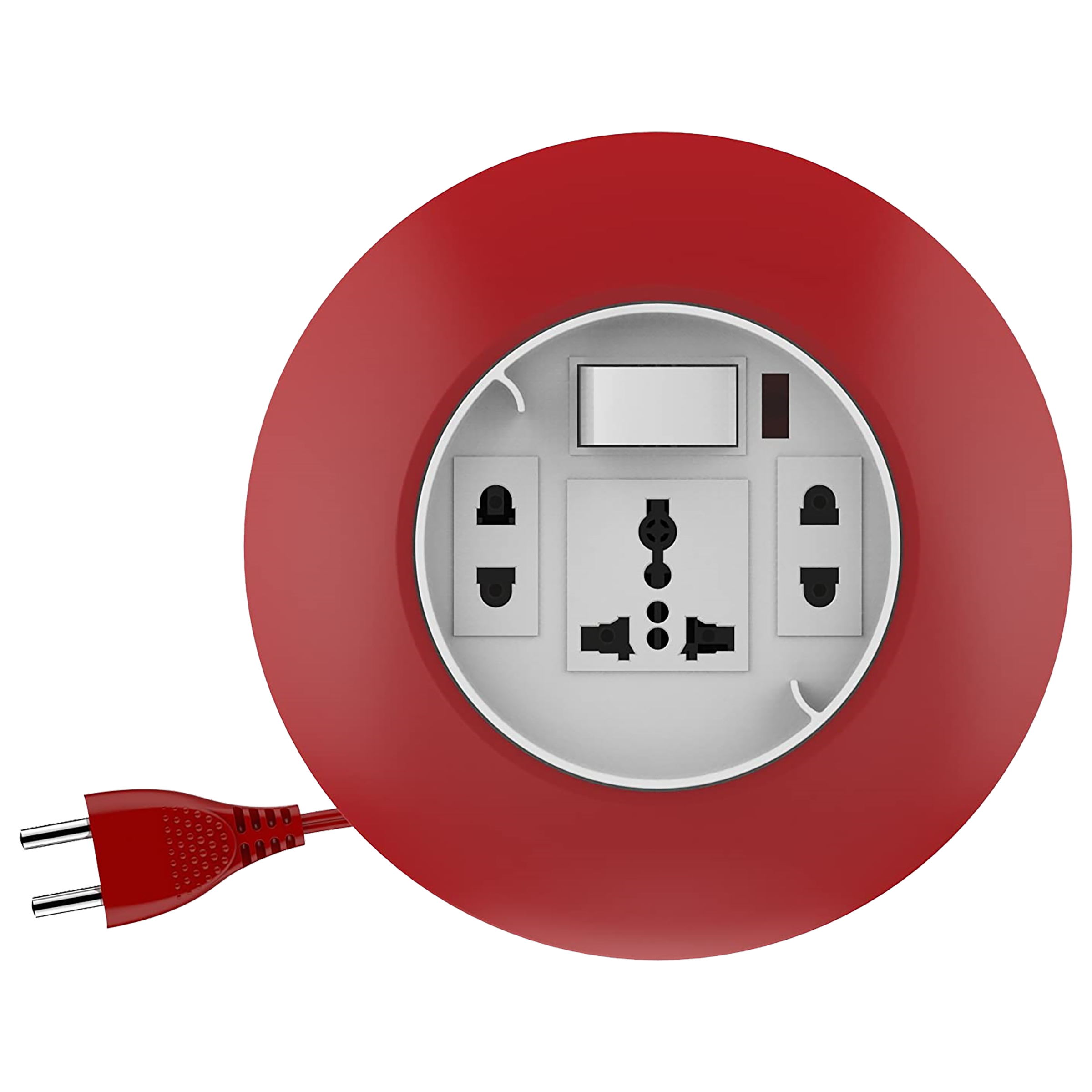 Goldmedal G-Dial 6 Amps 3 Sockets Extension Board (5 Meters, LED Indicator, 205128, White & Red)_1