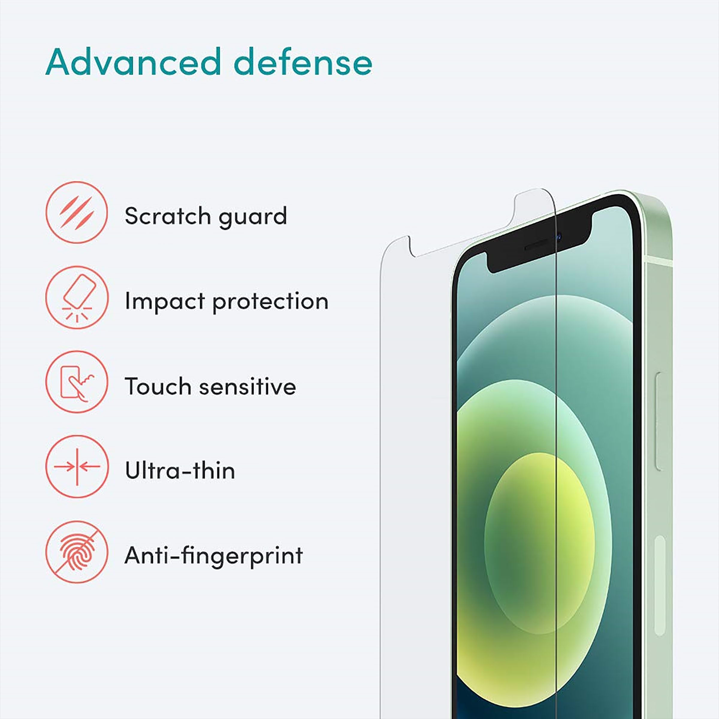 belkin Playa Screen Protector For iPhone 12 Mini (Smooth) belkin Playa Screen Protector For iPhone 12 Mini (Smooth)_8