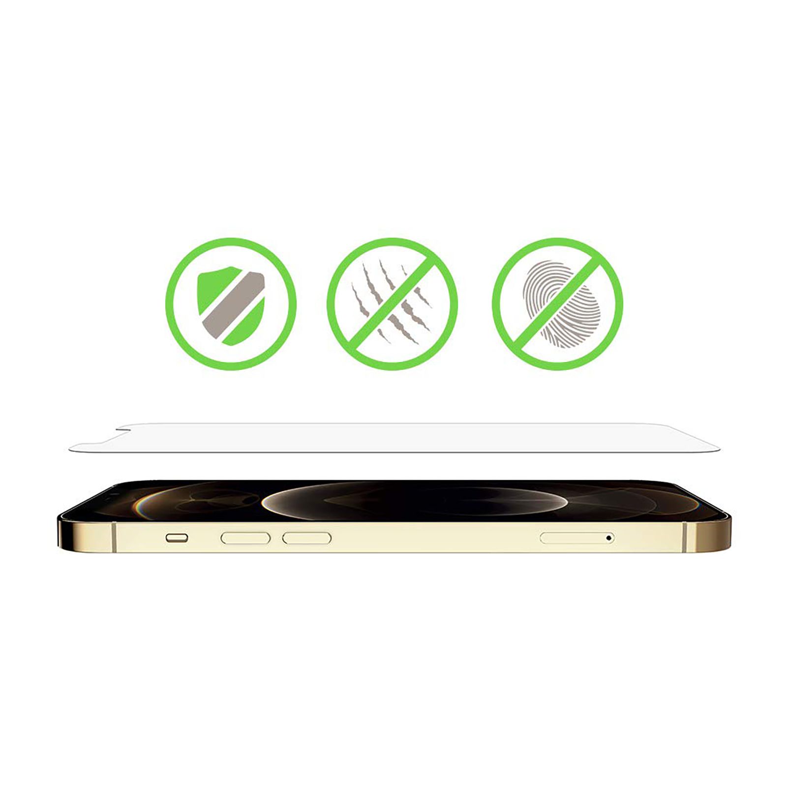 belkin Tempered Glass for Apple iPhone 12 Pro Max (Anti Microbial Coating) belkin Tempered Glass for Apple iPhone 12 Pro Max (Anti Microbial Coating)_12