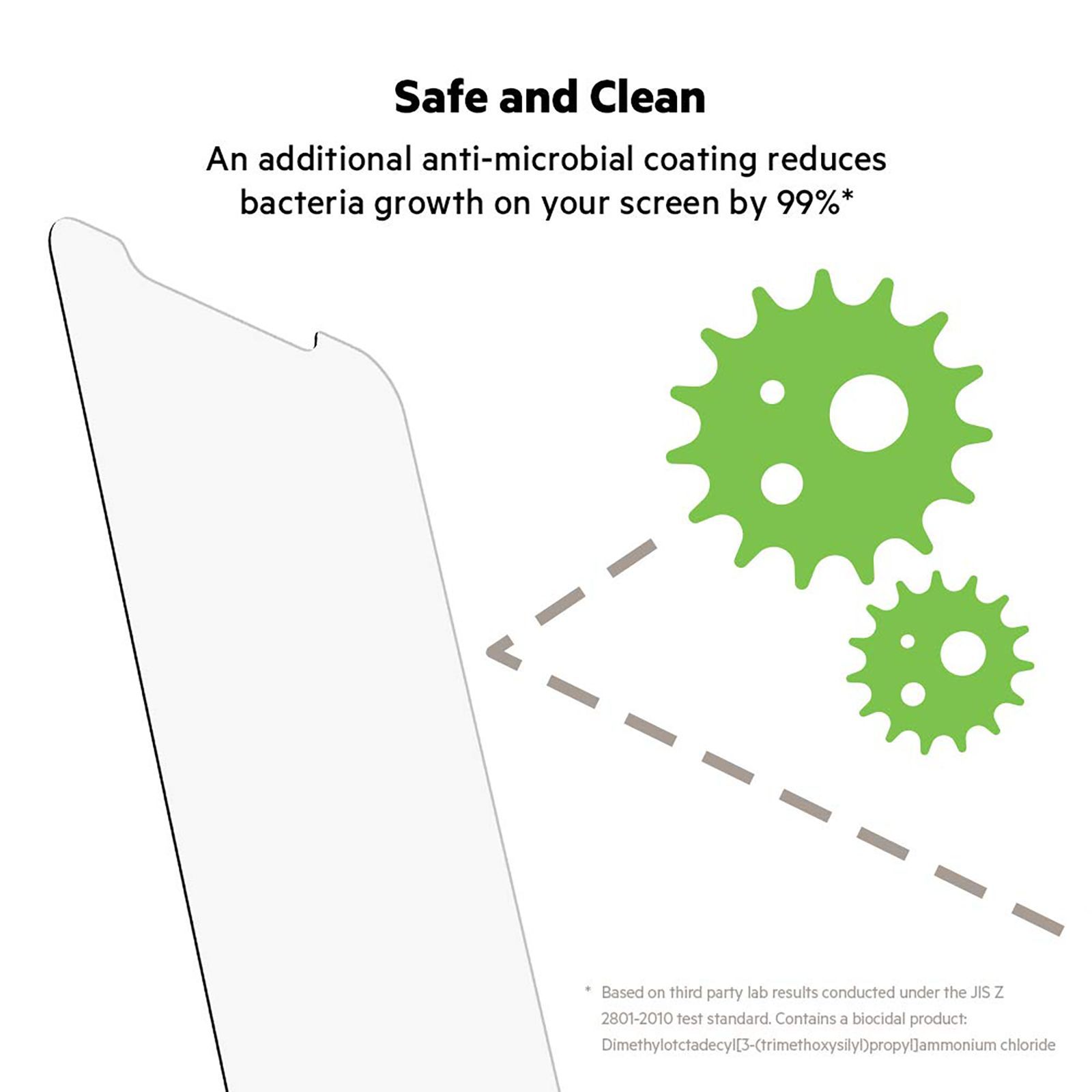 belkin Tempered Glass for Apple iPhone 12 Pro Max (Anti Microbial Coating) belkin Tempered Glass for Apple iPhone 12 Pro Max (Anti Microbial Coating)_5