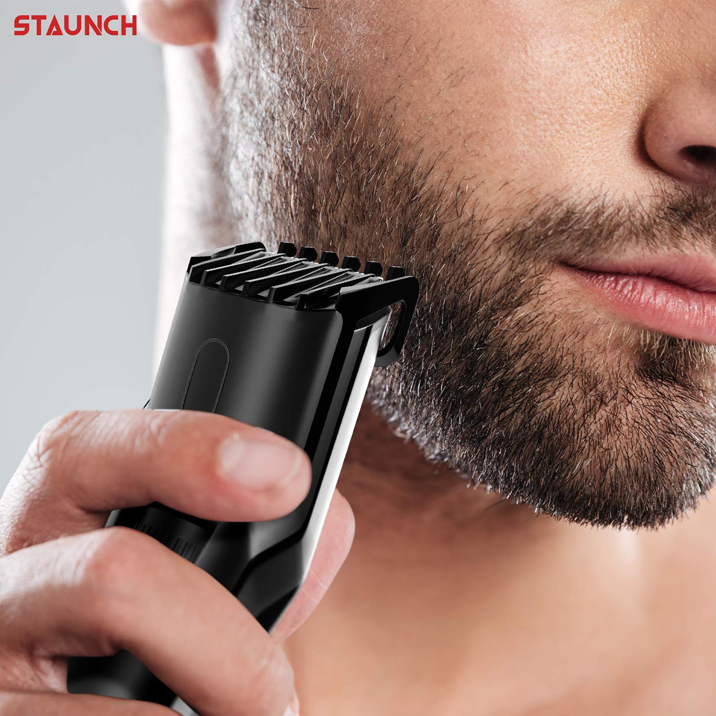 STAUNCH SBT3011 Cordless Dry Trimmer for Beard with 20 Length Settings for Men (60mins Runtime, Skin Friendly Performance, Black and Silver)_9