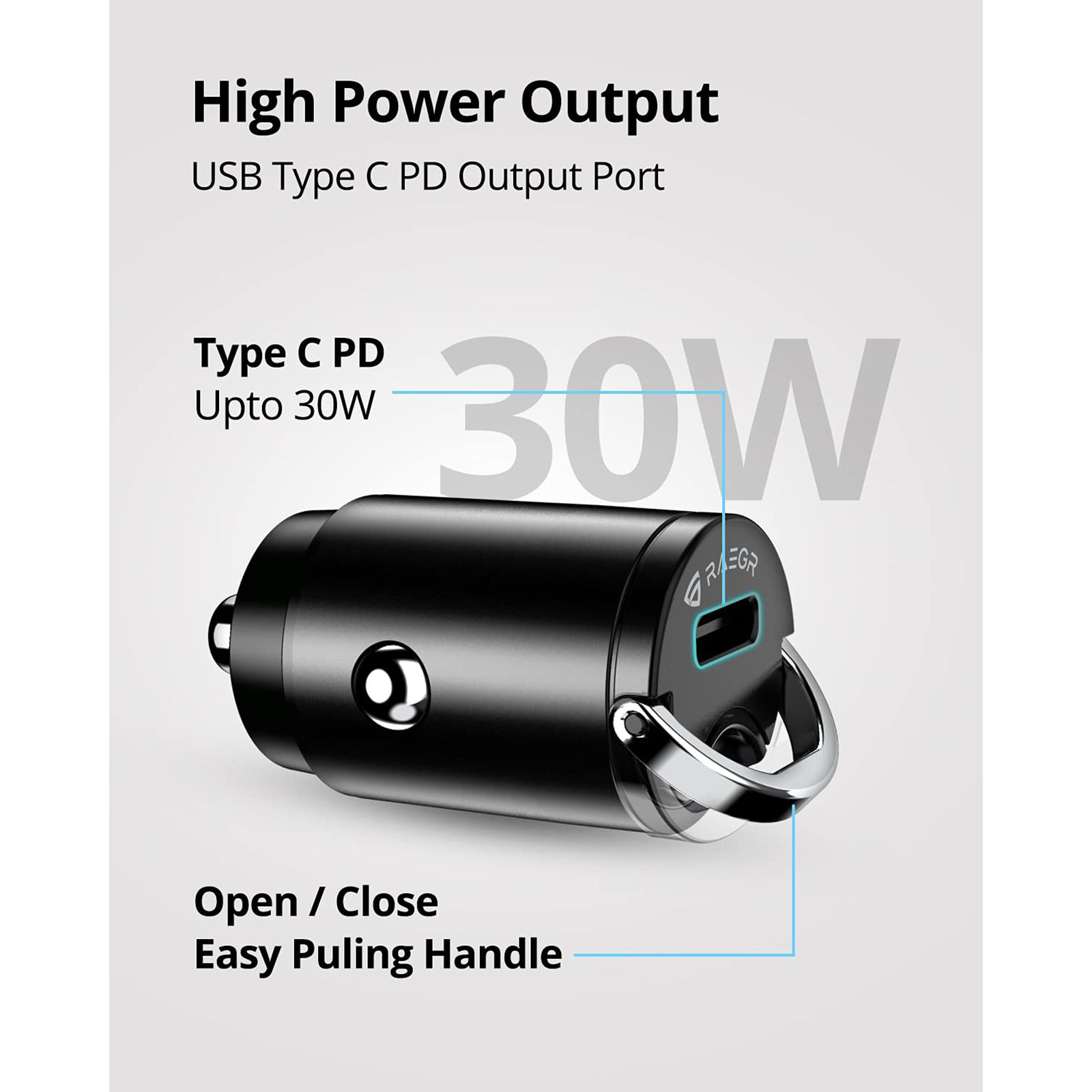 RAEGR RapidLink Dashboard (Efficient Quick Charging, RG10216, Black)_8