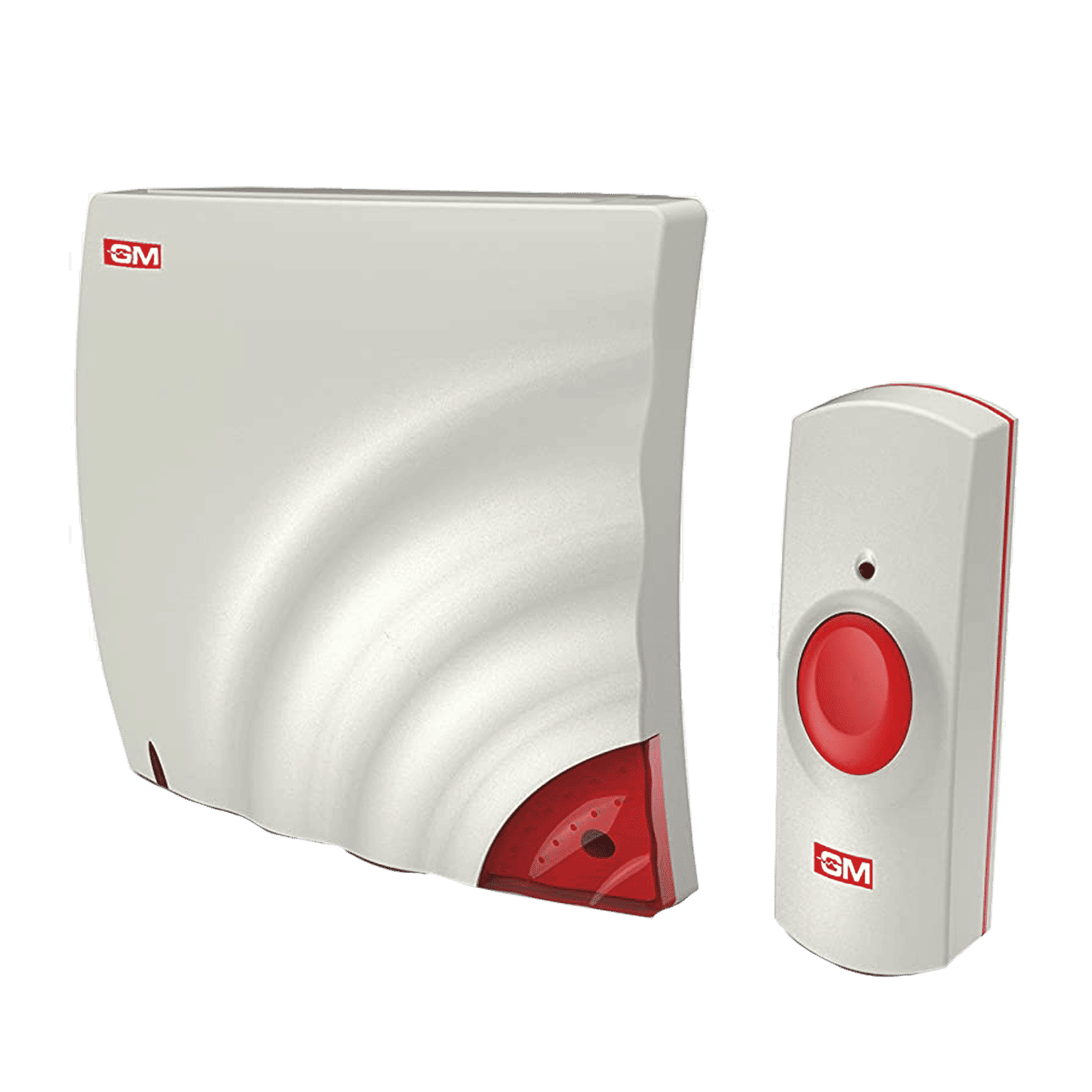 GM Wave Door Bell (Wireless, 4061, White/Red) GM Wave Door Bell (Wireless, 4061, White/Red)_1