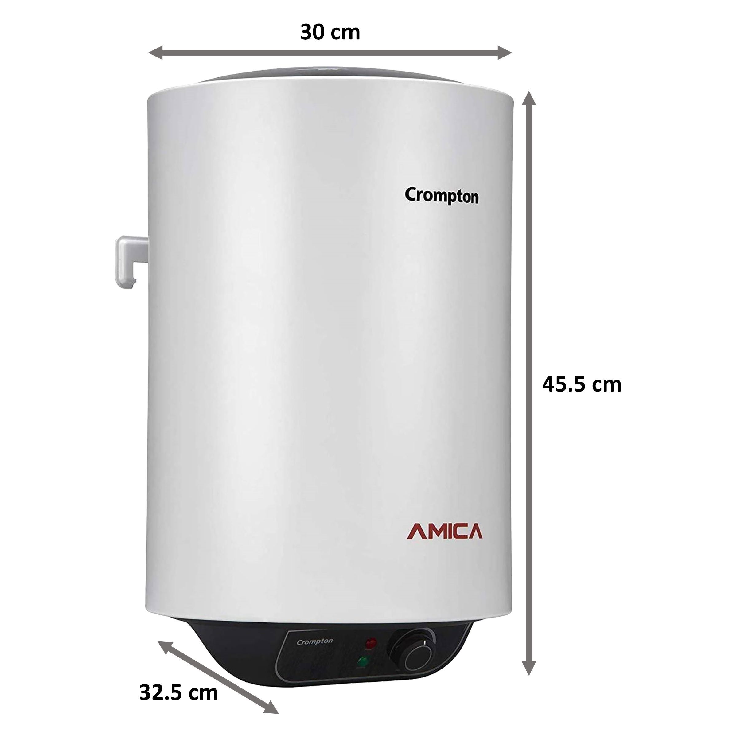 Crompton Amica 10 Litres 5 Star Storage Water Geyser (2000 Watts, ASWH-2010, White)_2