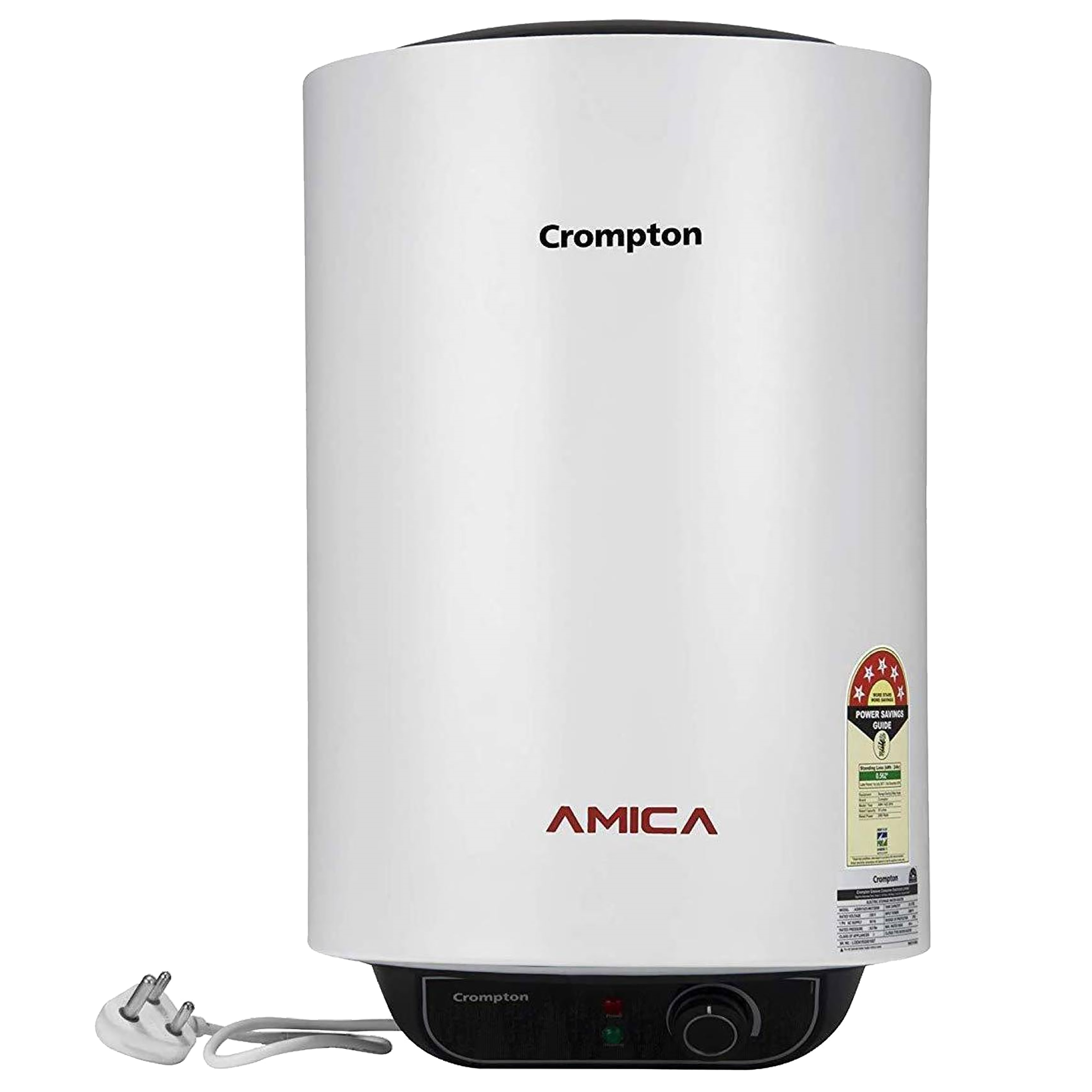 Crompton Amica 10 Litres 5 Star Storage Water Geyser (2000 Watts, ASWH-2010, White)_5