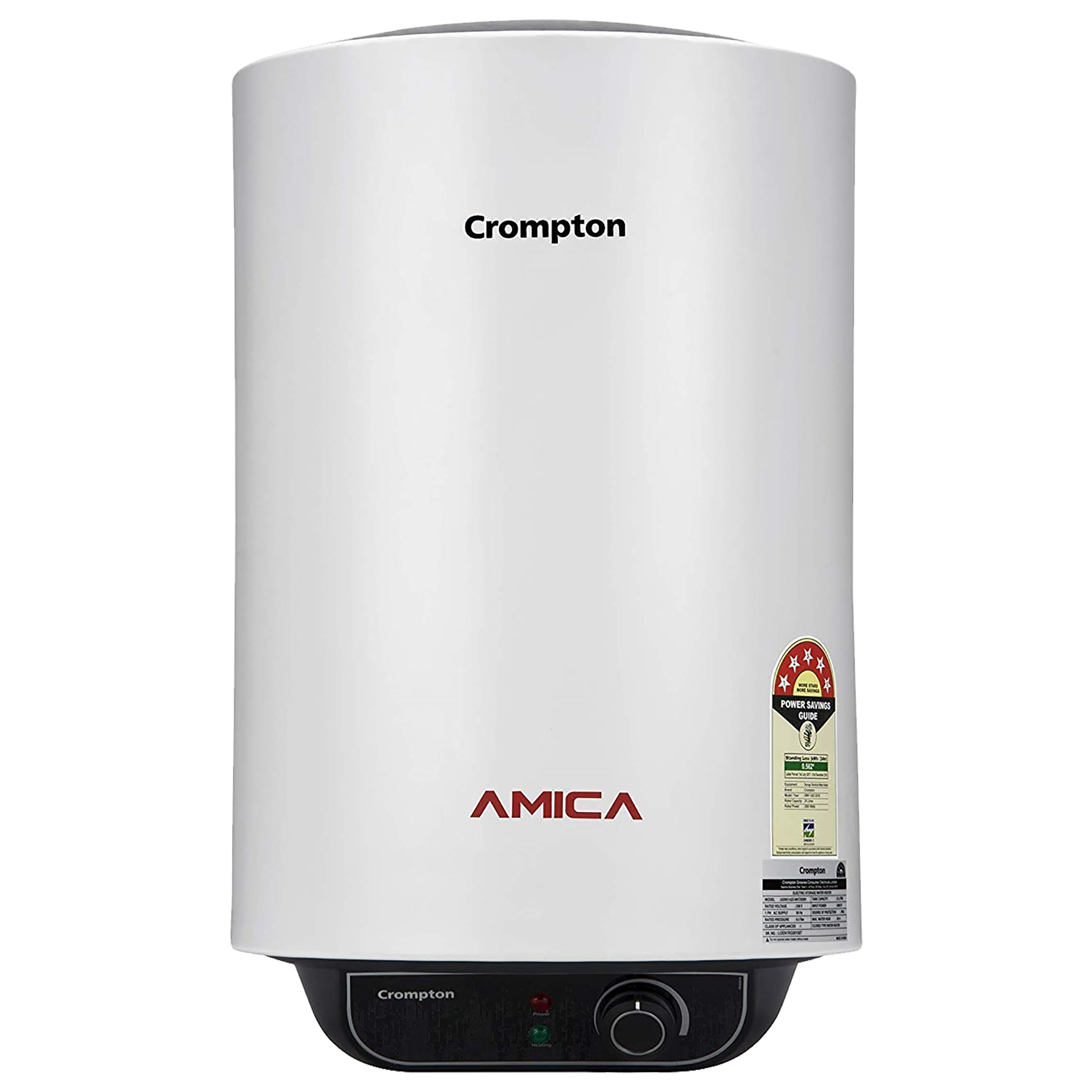 Crompton Amica 10 Litres 5 Star Storage Water Geyser (2000 Watts, ASWH-2010, White)_1