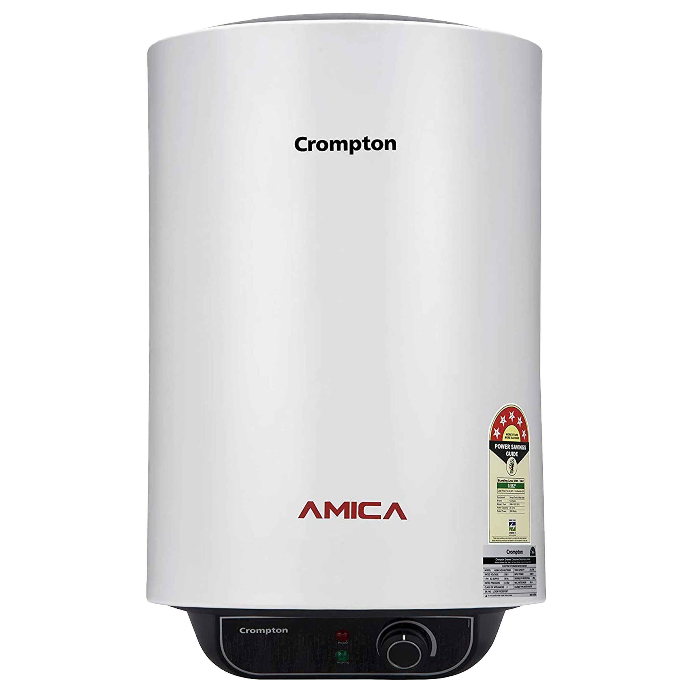 Crompton Amica 15 Litres 5 Star Storage Water Geyser (2000 Watts, ASWH-2015, White) Crompton Amica 15 Litres 5 Star Storage Water Geyser (2000 Watts, ASWH-2015, White)_1