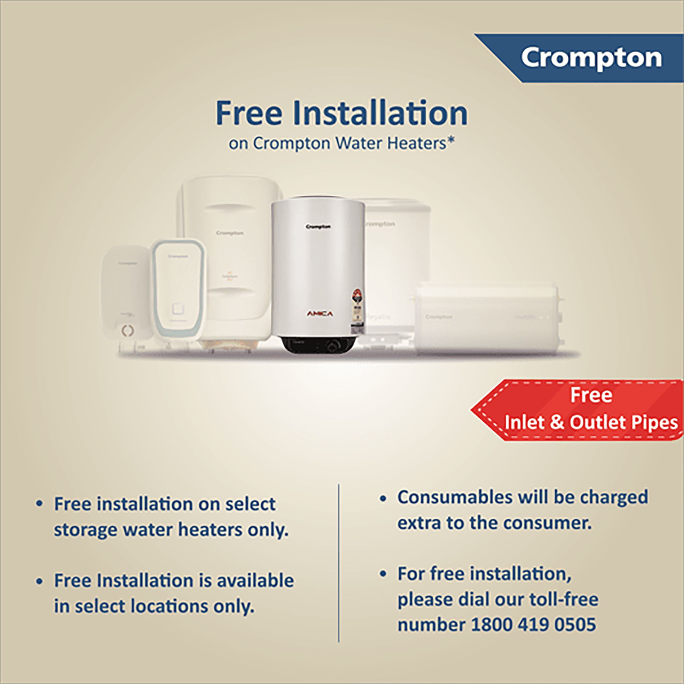 Crompton Amica 15 Litres 5 Star Storage Water Geyser (2000 Watts, ASWH-2015, White) Crompton Amica 15 Litres 5 Star Storage Water Geyser (2000 Watts, ASWH-2015, White)_5