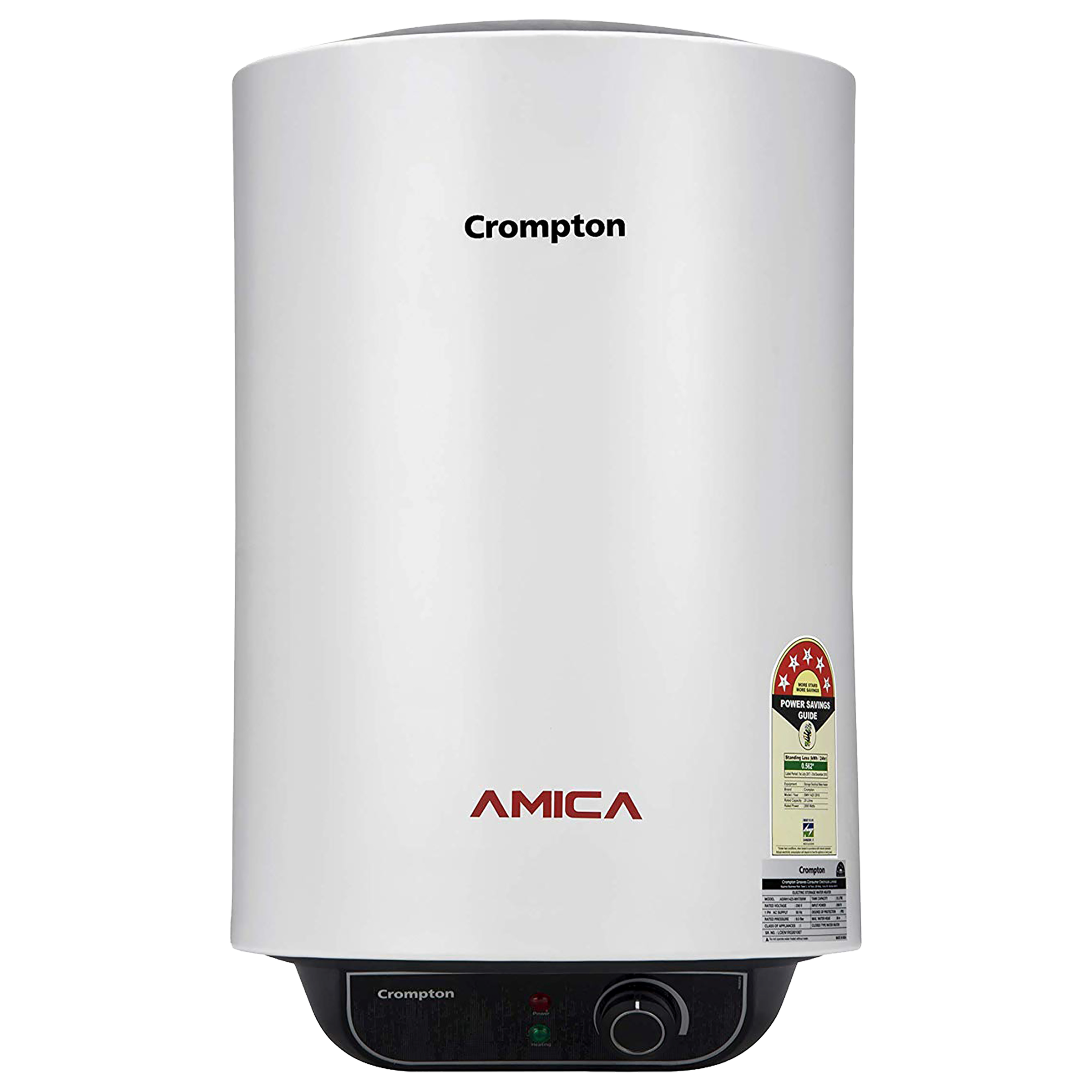 Crompton Amica 25 Litres 5 Star Storage Water Geyser (2000 Watts, ASWH-2025, White)_1