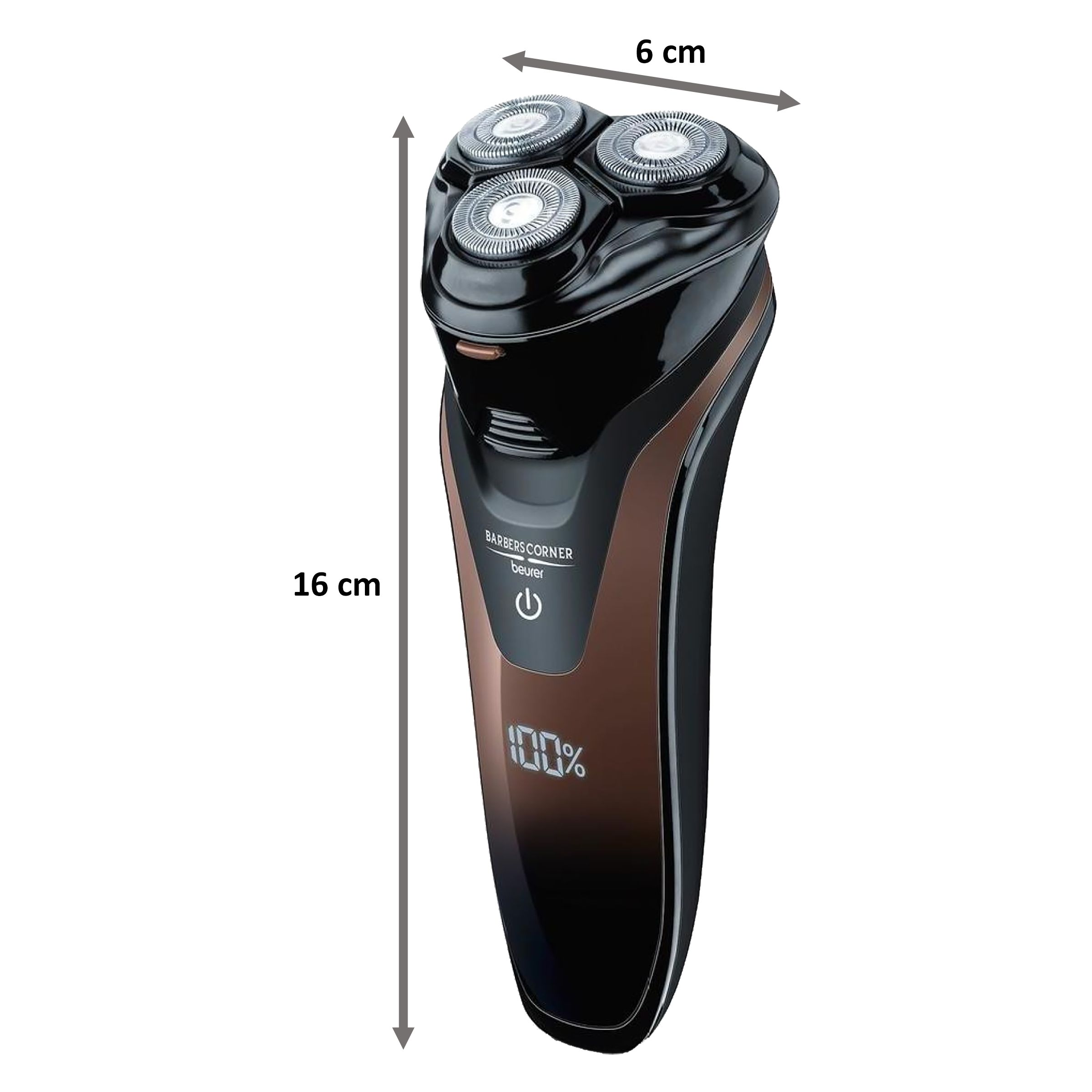 beurer HR 8000 Rechargeable Cordless Dry Shaver for Beard for Men (60mins Runtime, Fast Charging, Black)_2