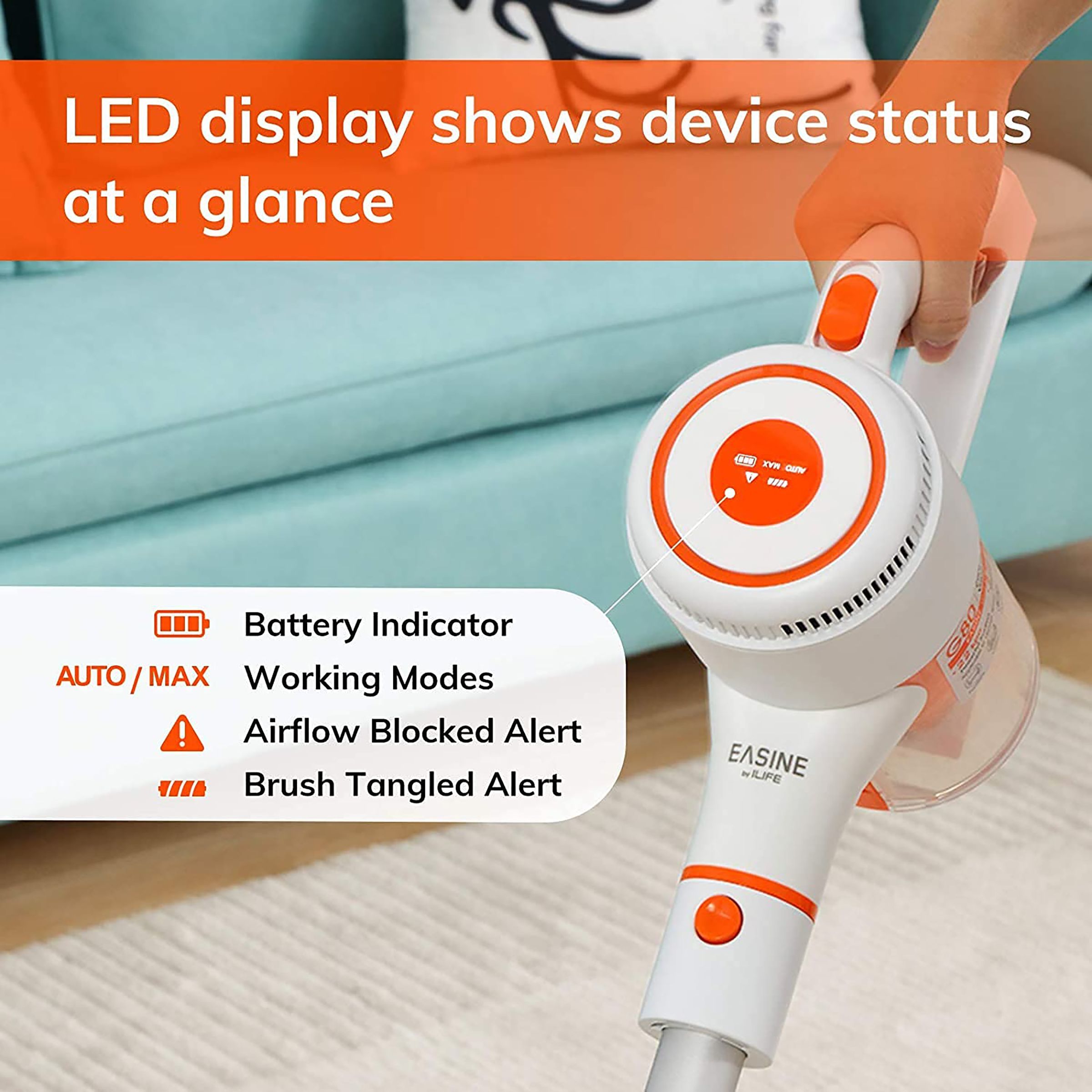 ILIFE 250 Watts Dry Vacuum Cleaner (0.65 Litres, G80, White) ILIFE 250 Watts Dry Vacuum Cleaner (0.65 Litres, G80, White)_8