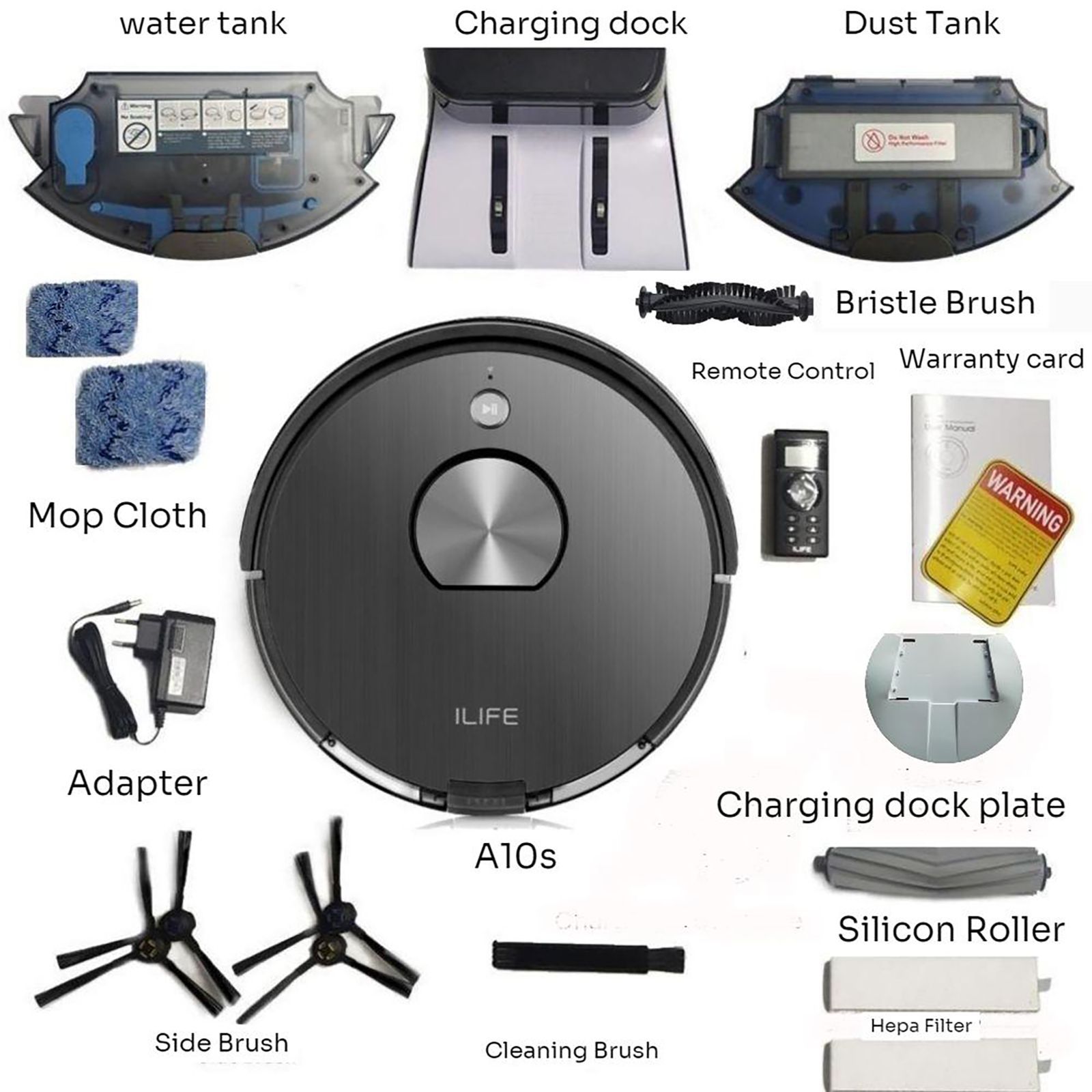 ILIFE Robotic Vacuum Cleaner (A10S, Black) ILIFE Robotic Vacuum Cleaner (A10S, Black)_11