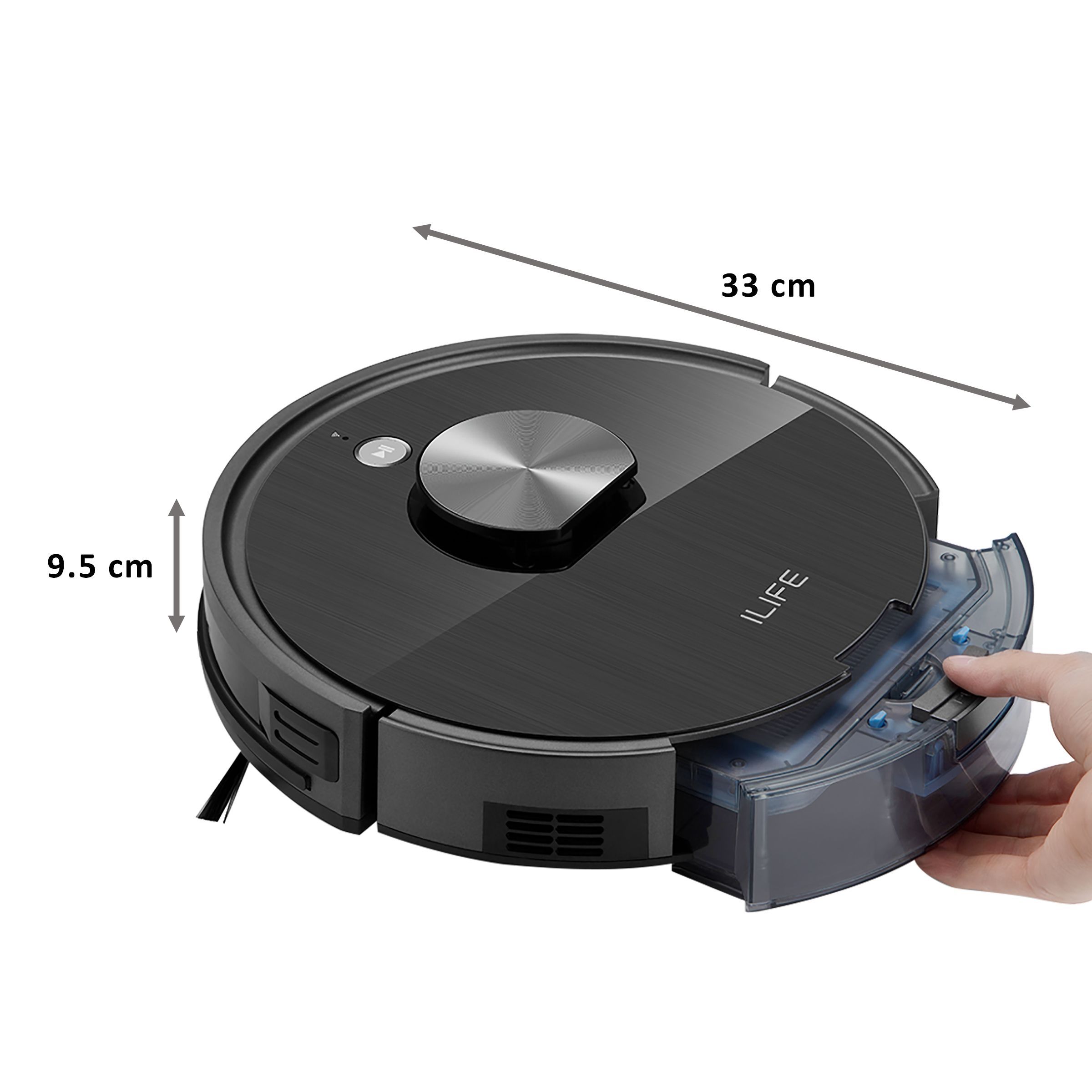 ILIFE Robotic Vacuum Cleaner (A10S, Black) ILIFE Robotic Vacuum Cleaner (A10S, Black)_2