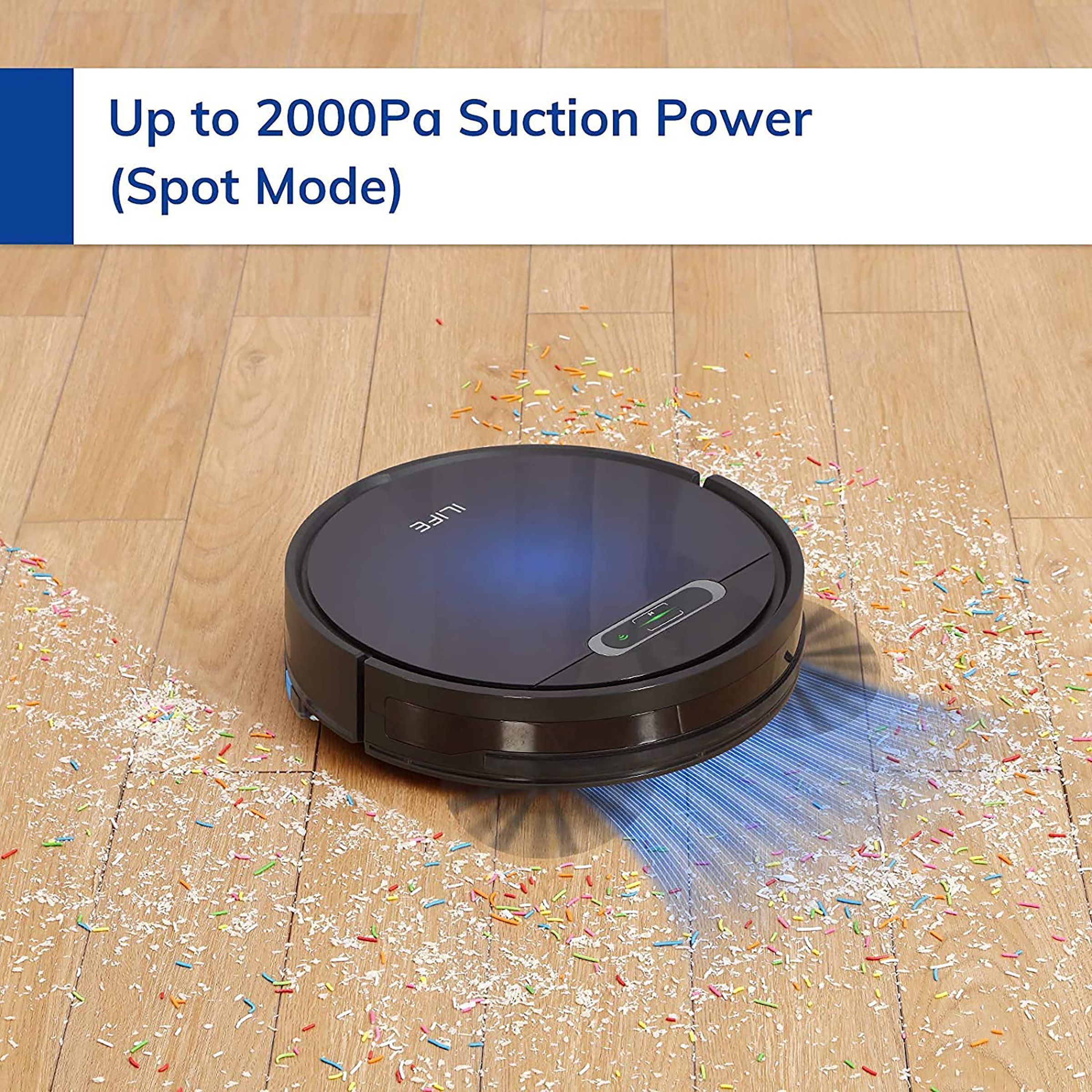 ILIFE B5 Max 25 Watts Robotic Vacuum Cleaner (600ml, Blue)_7