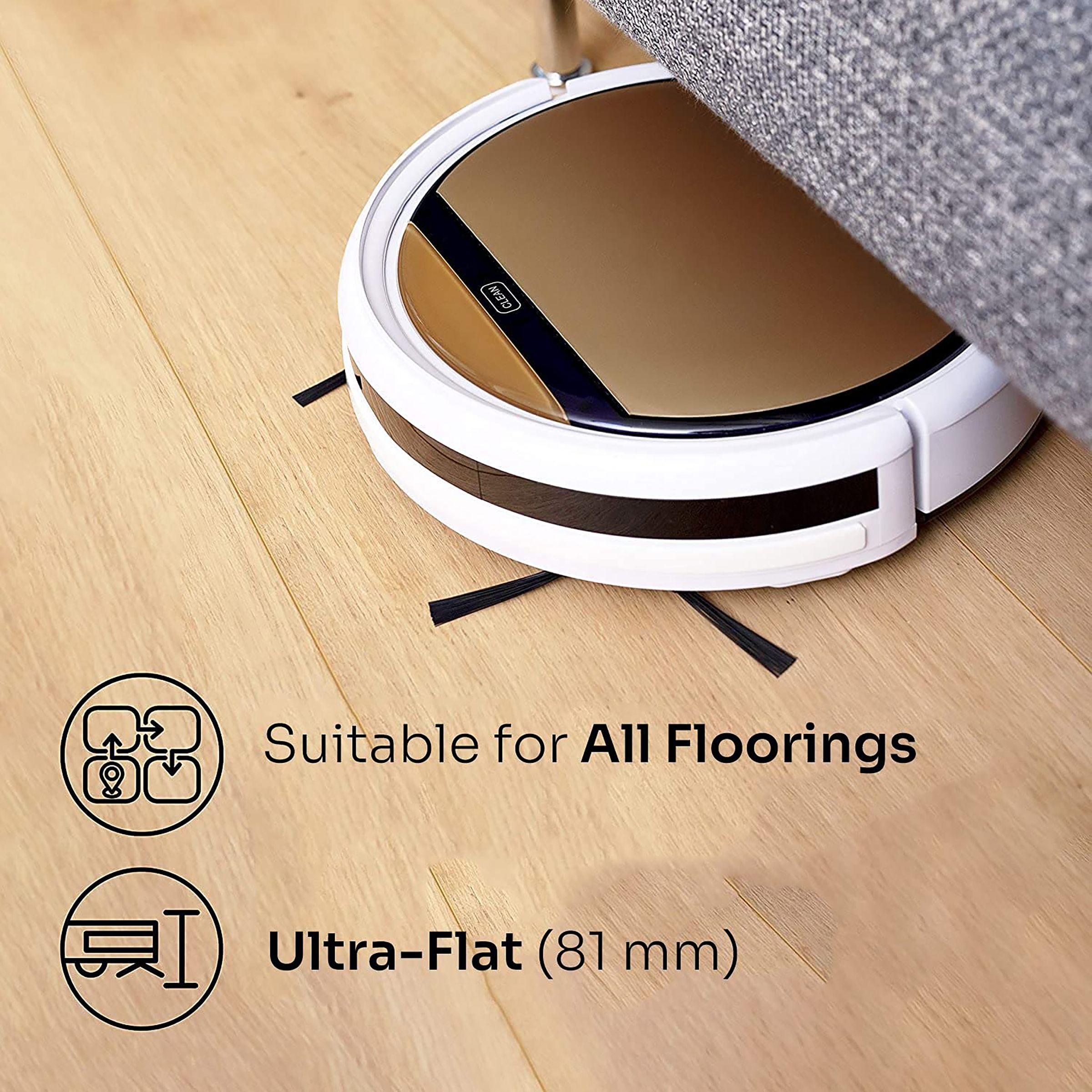ILIFE V5x Robotic Vacuum Cleaner (0.3 Litres Tank, Gold)_6