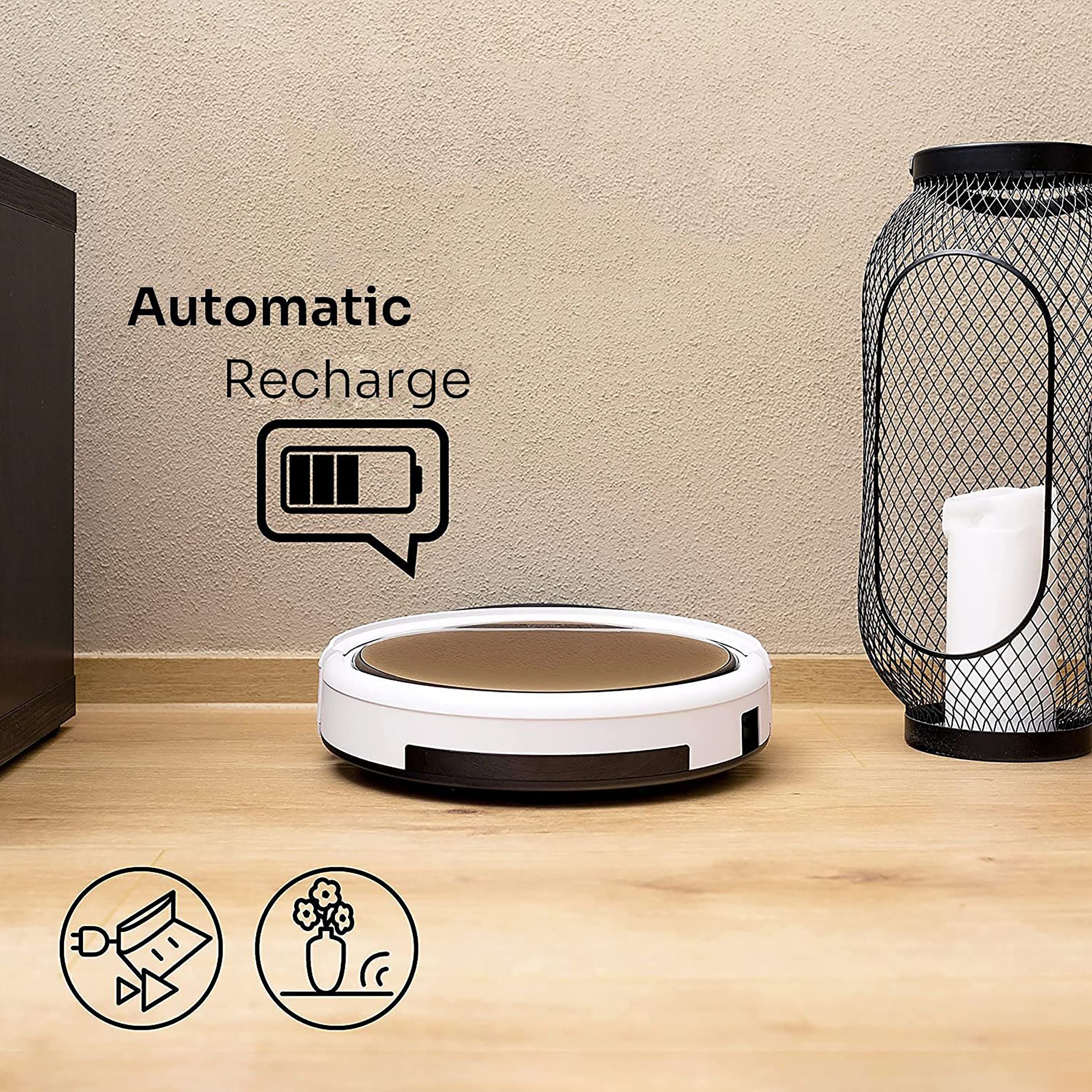 ILIFE V5x Robotic Vacuum Cleaner (0.3 Litres Tank, Gold)_7