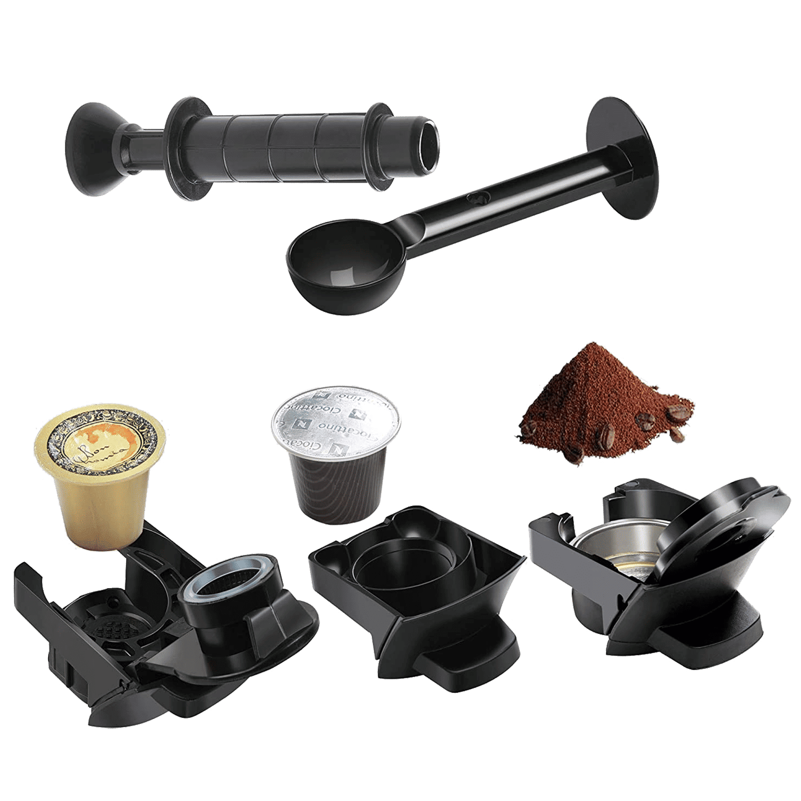 Russell Hobbs Automatic Coffee Maker (Makes Espresso, 15 Bar Pressure, 190713B, Black) Russell Hobbs Automatic Coffee Maker (Makes Espresso, 15 Bar Pressure, 190713B, Black)_4